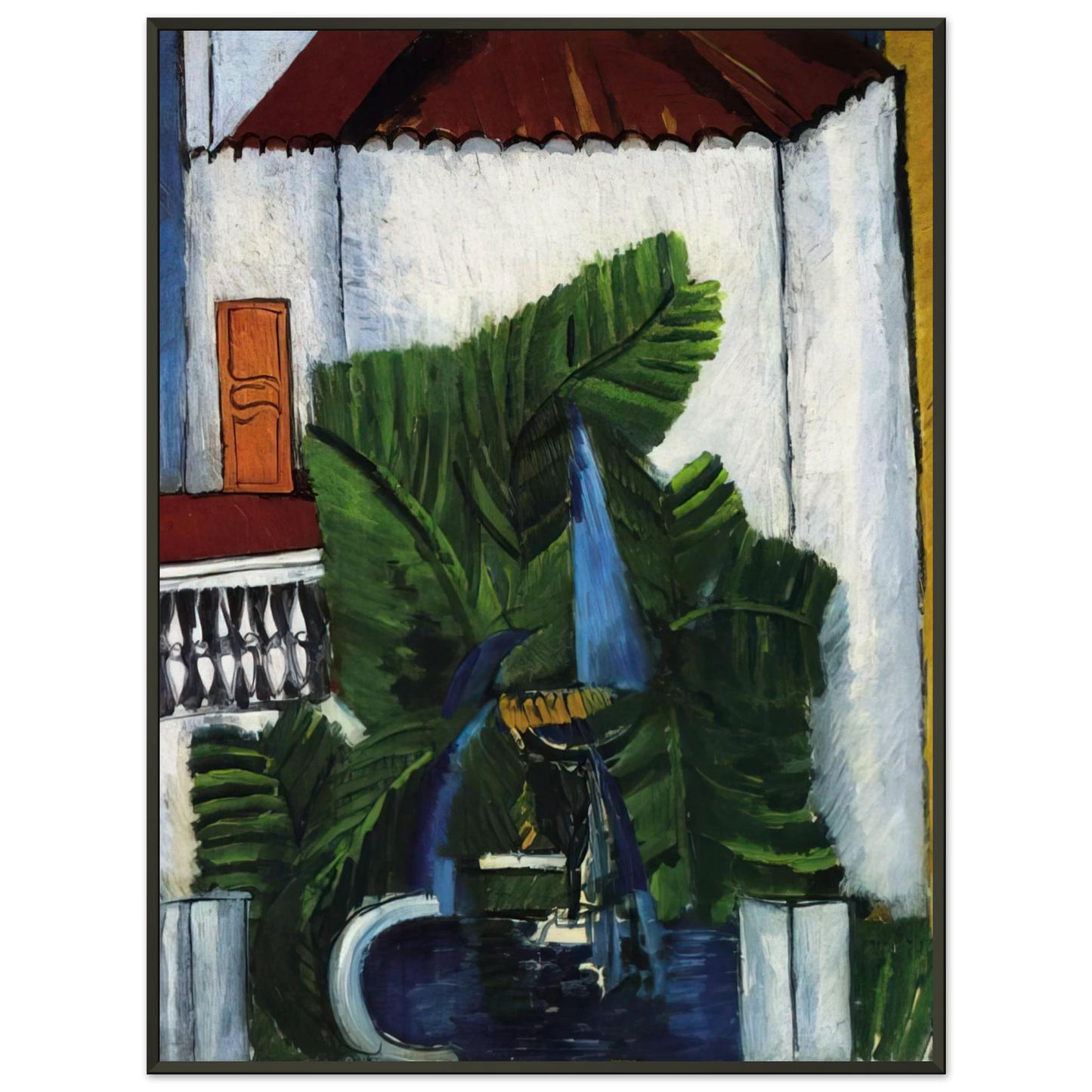 Raoul Dufy FOUNTAIN IN AVIGNON 1913 Framed Art Print - Aluminum Frame - 70x100 cm / 28x40 inches