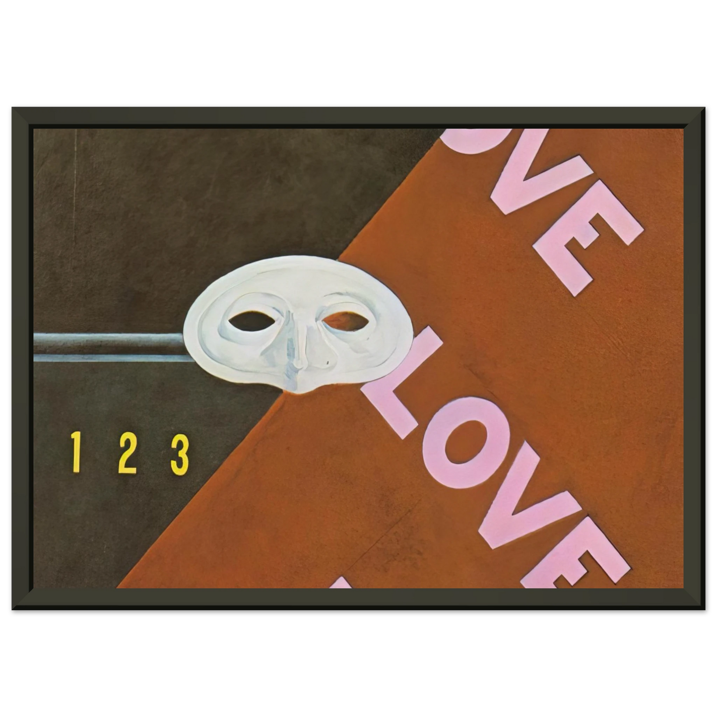 Charles Demuth Love Love Love Gertrude Stein 1928 Framed Art Print - Aluminum Frame - 70x100 cm / 28x40 inches