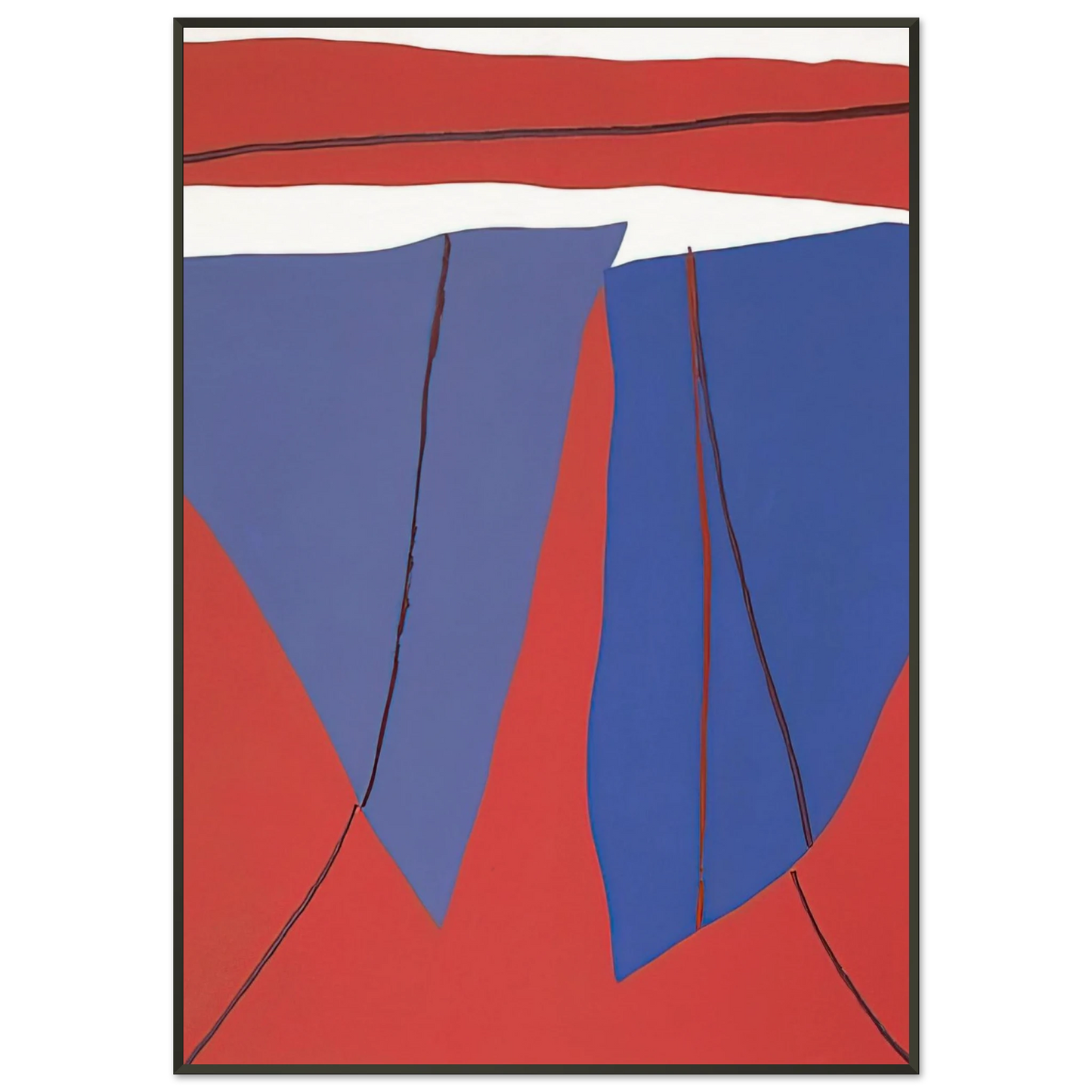 Ray Parker Spring 1984 Framed Art Print - Aluminum Frame - 21x29.7 cm / 8x12"