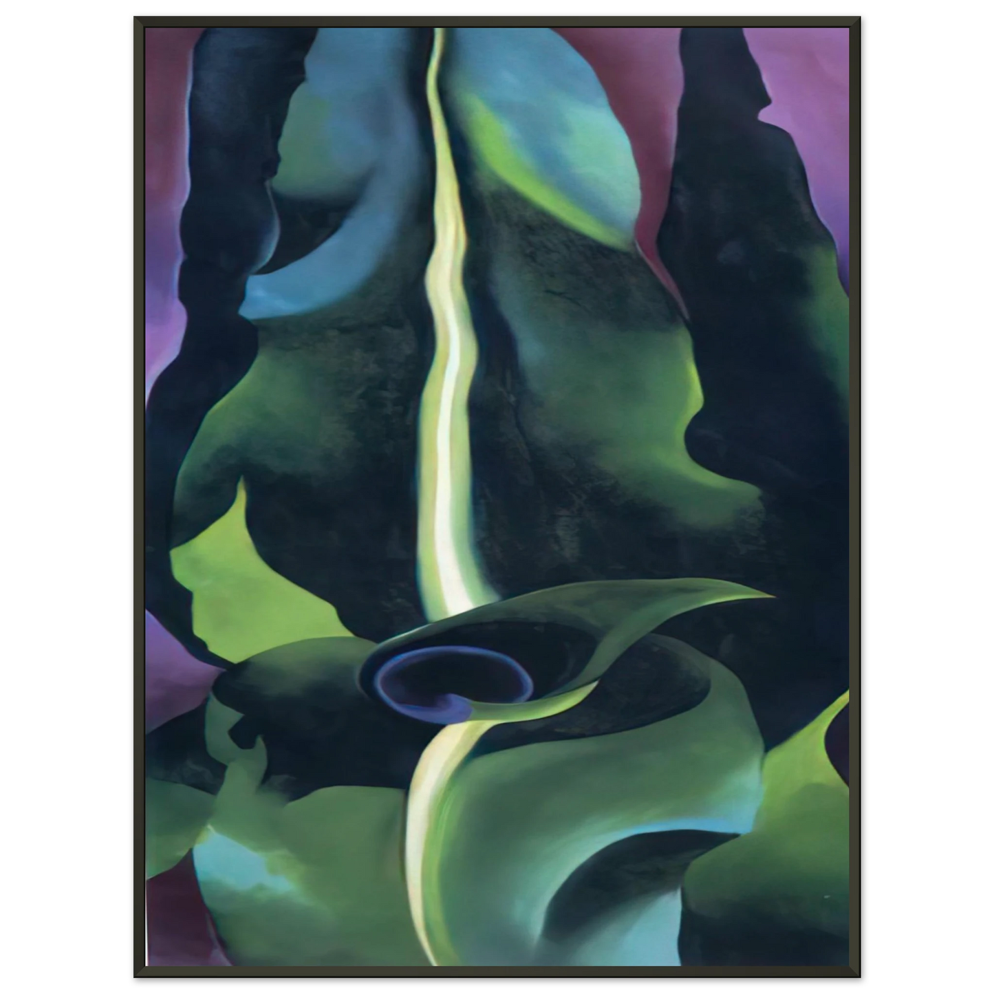 Georgia OKeeffe Corn Dark I Framed Art Print - Aluminum Frame - 70x100 cm / 28x40 inches