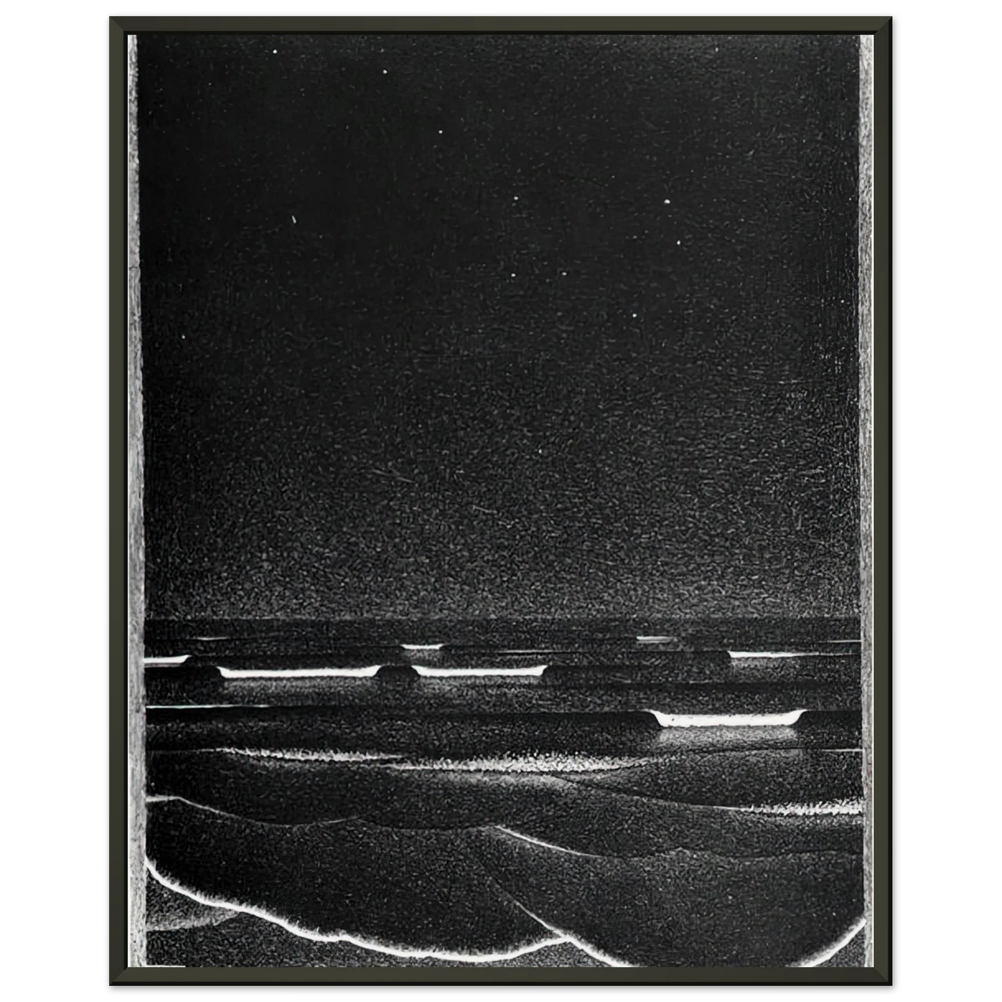 MC Escher  FLUORESCENT SEA Framed Art Print  - Aluminum Frame - 40x50 cm / 16x20 inches
