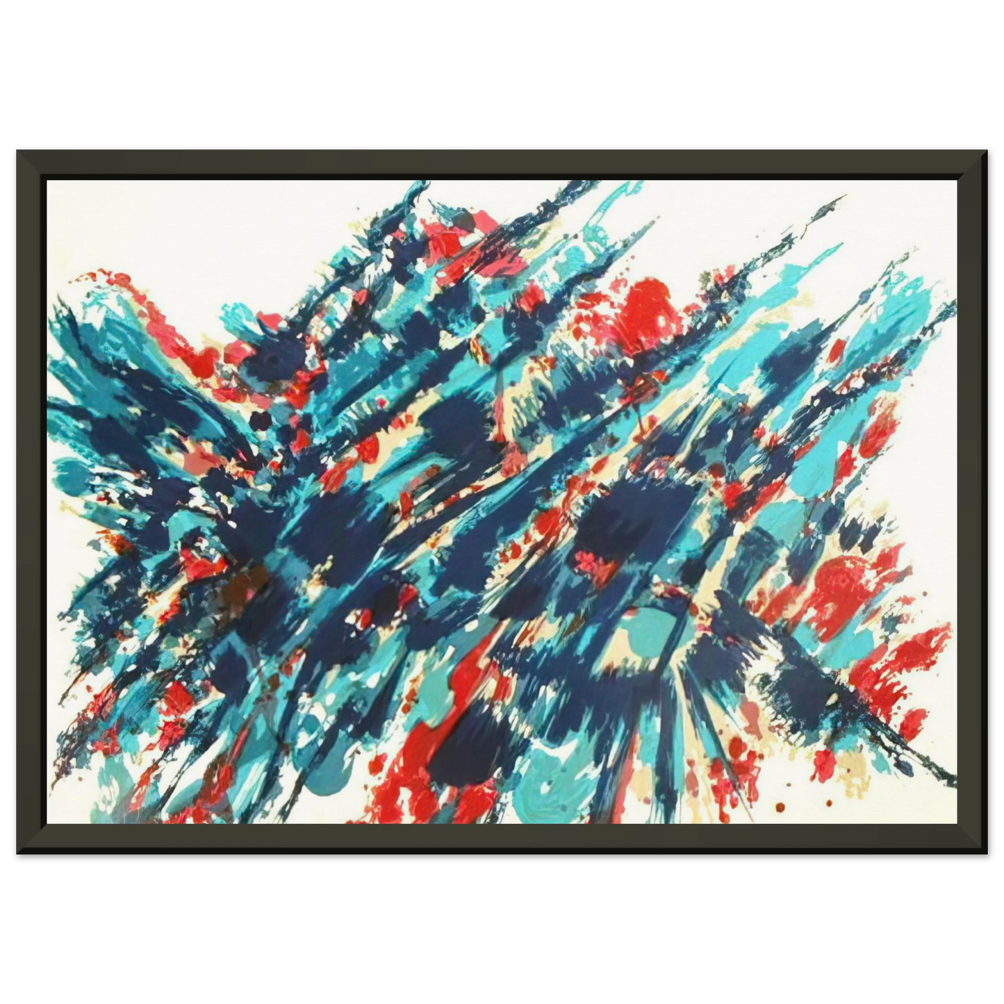 Alfred Manessier Le Sang et leau 1978 Framed Art Print - Aluminum Frame - 40x50 cm / 16x20 inches