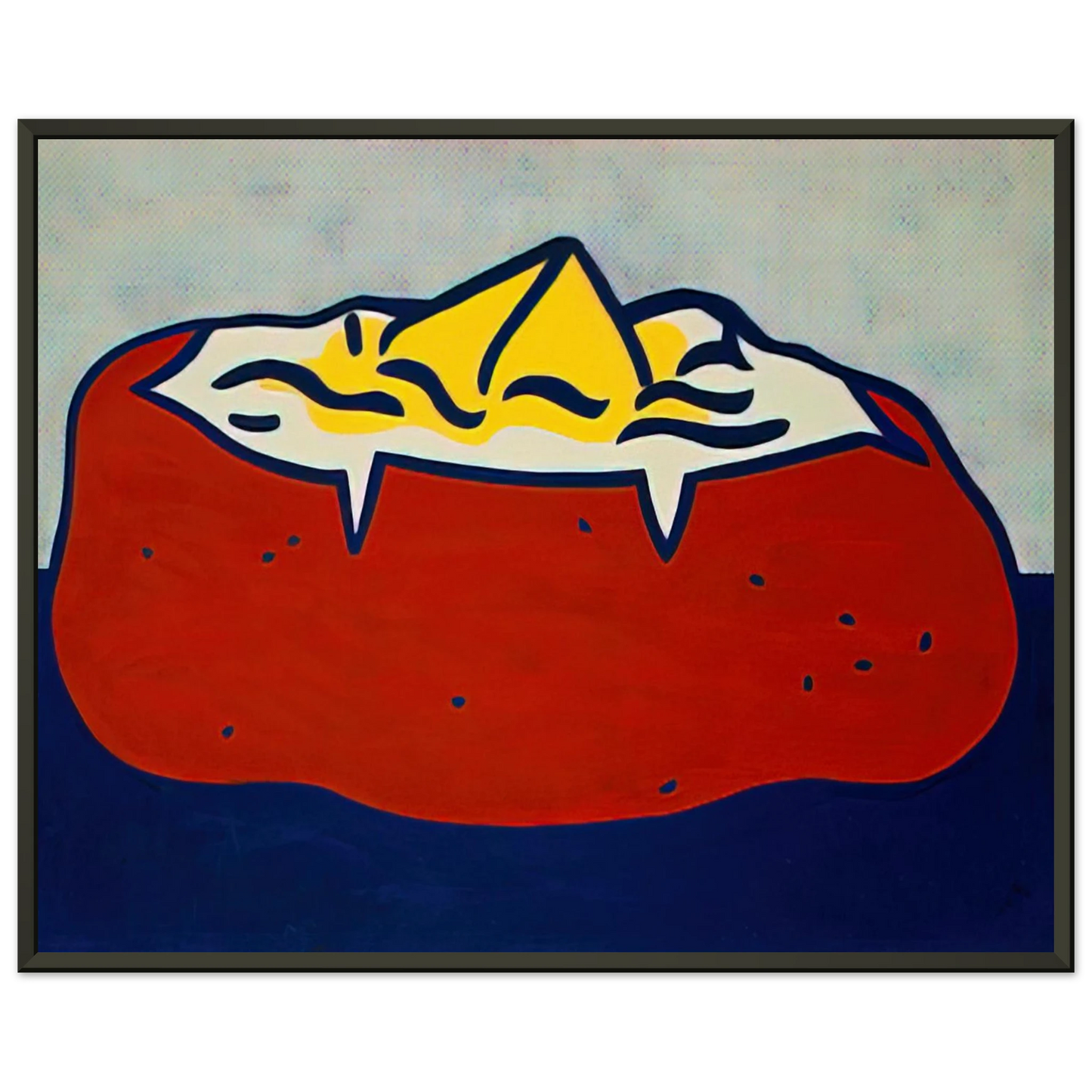 Roy Lichtenstein BAKED POTATO 1962 Framed Art Print - Aluminum Frame - 60x80 cm / 24x32 inches