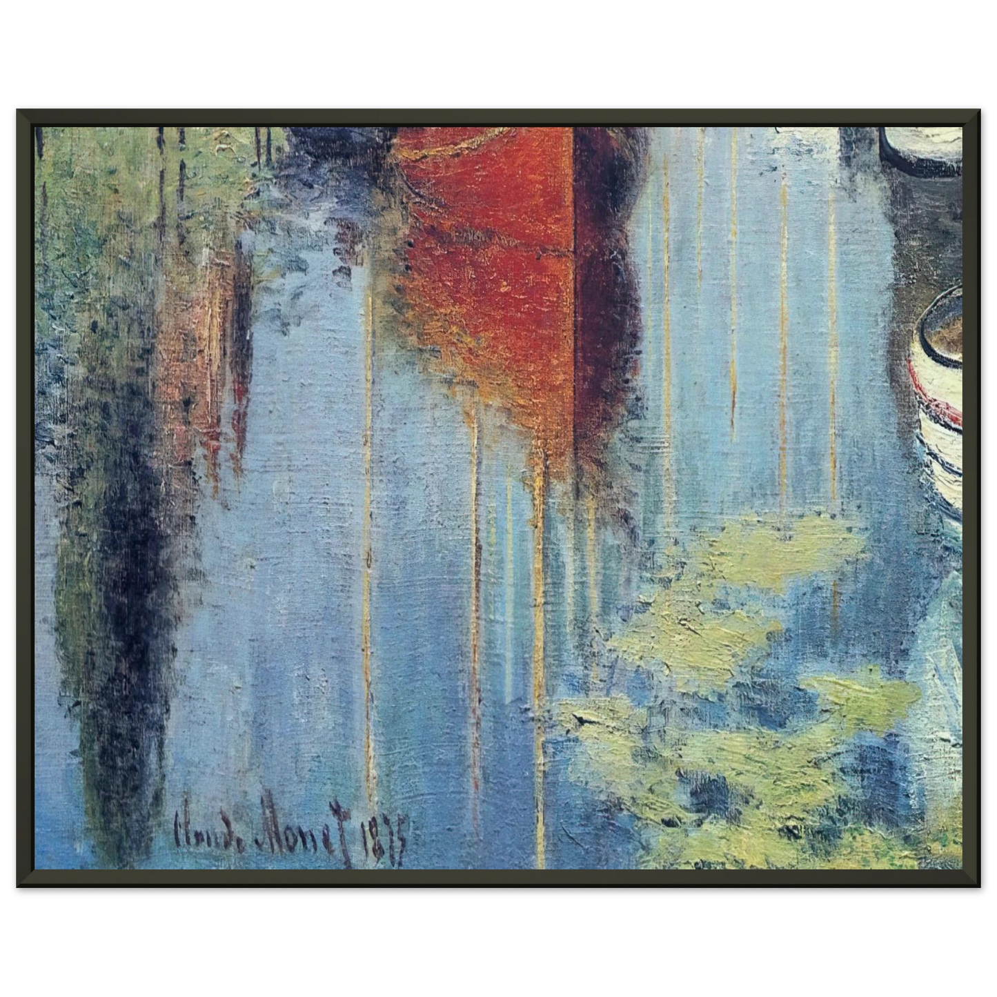claude monet Yachts At Argenteuil Framed Art Print - Aluminum Frame - 40x50 cm / 16x20 inches