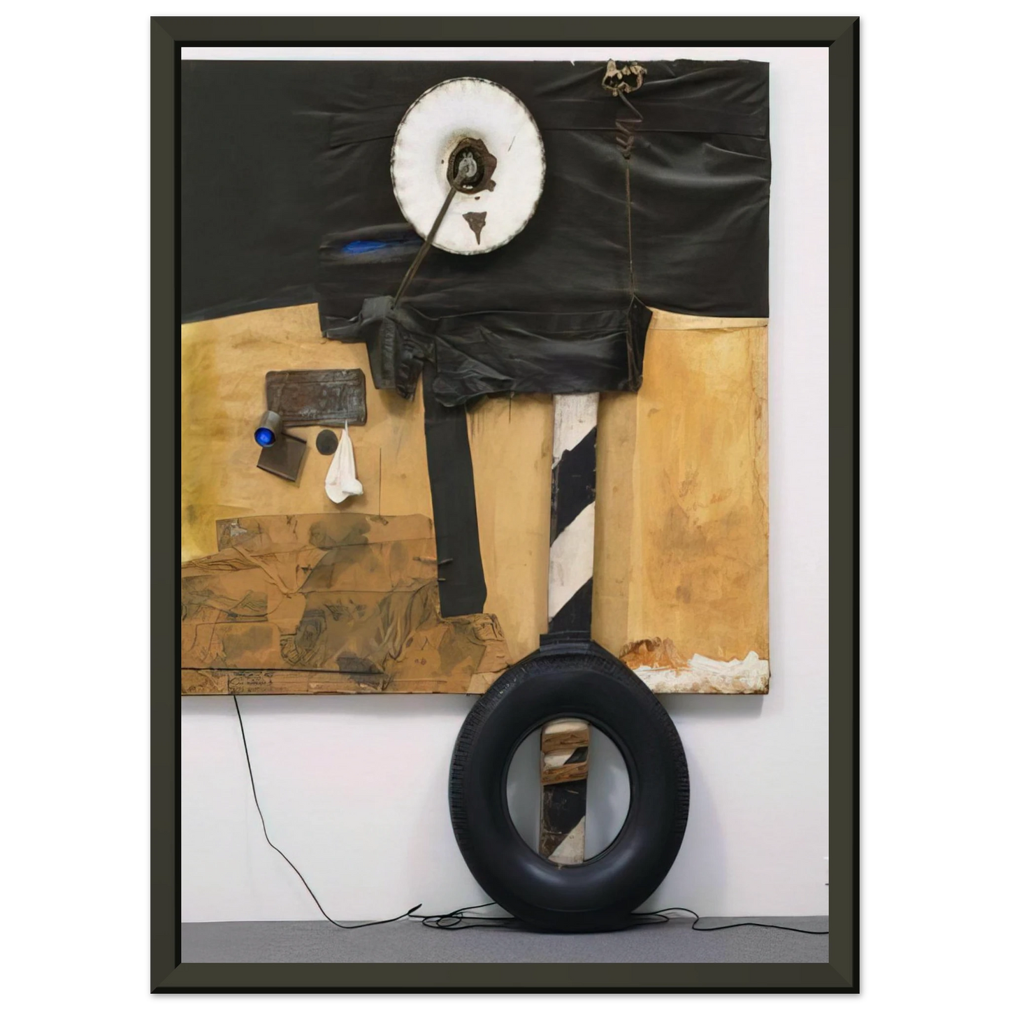 Robert Rauschenberg FIRST LANDING JUMP 1961 Framed Art Print - Aluminum Frame - 60x80 cm / 24x32 inches