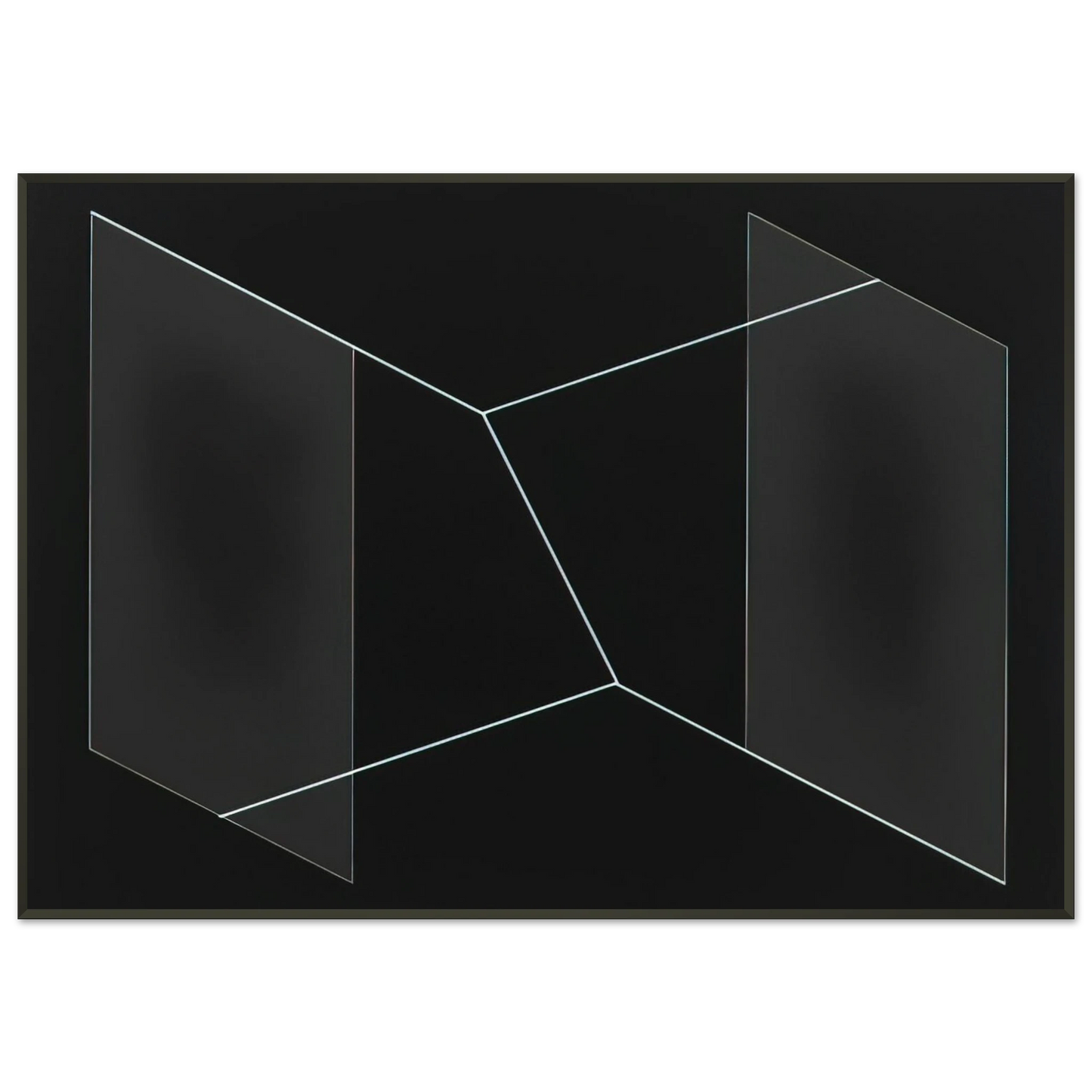 Josef Albers F 32 PERICLES 1954 Framed Art Print - Aluminum Frame - 21x29.7 cm / 8x12"