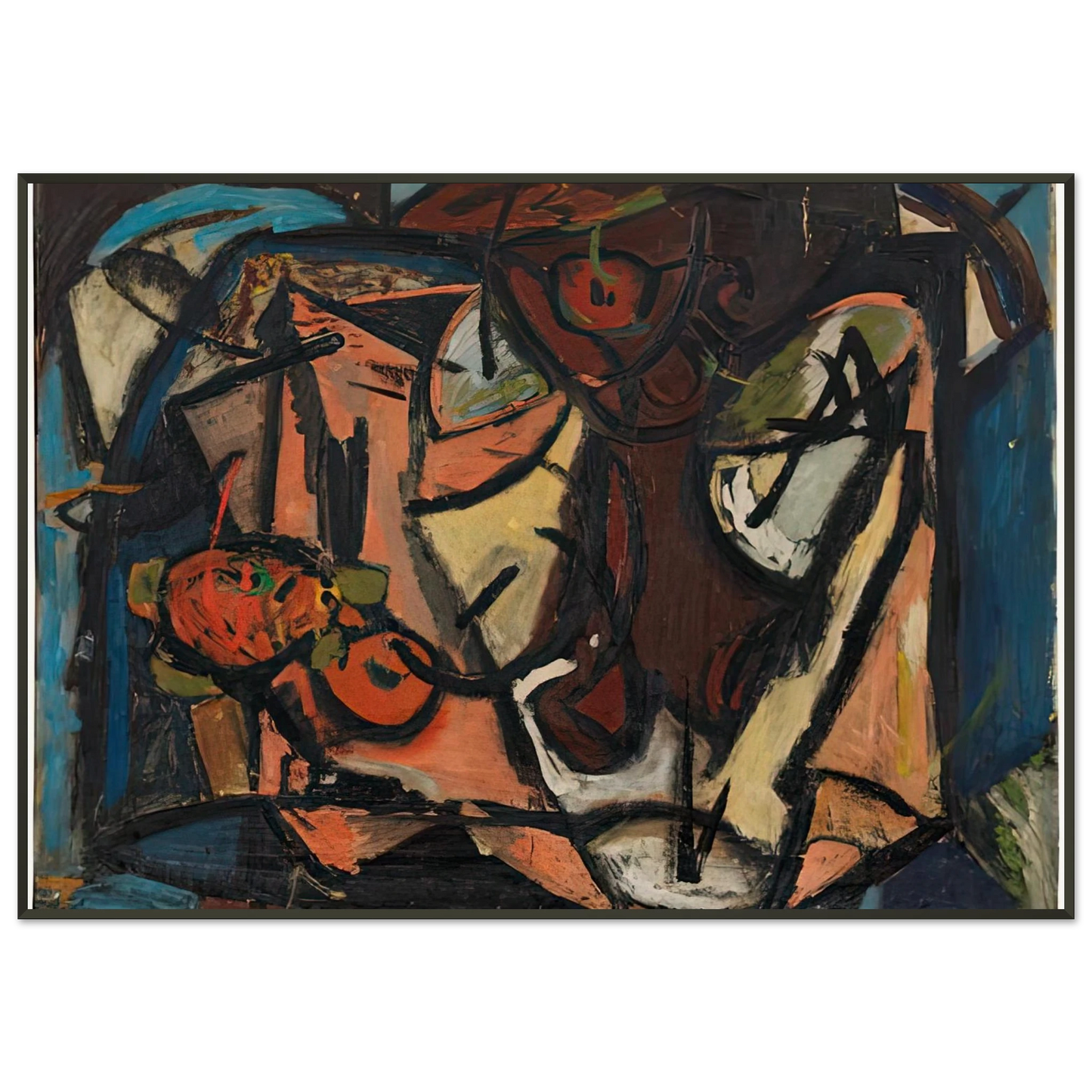 Helen Frankenthaler Still Life 1948 Framed Art Print - Aluminum Frame - 21x29.7 cm / 8x12"