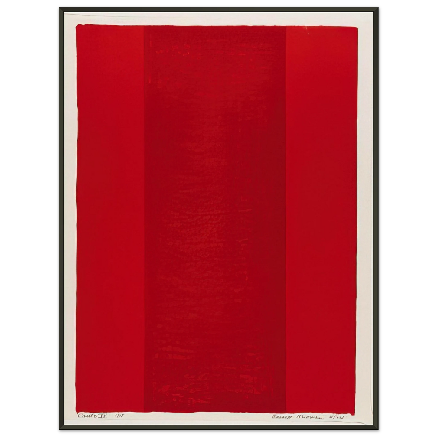 Barnett Newman Canto XV Framed Art Print - Aluminum Frame - 70x100 cm / 28x40 inches