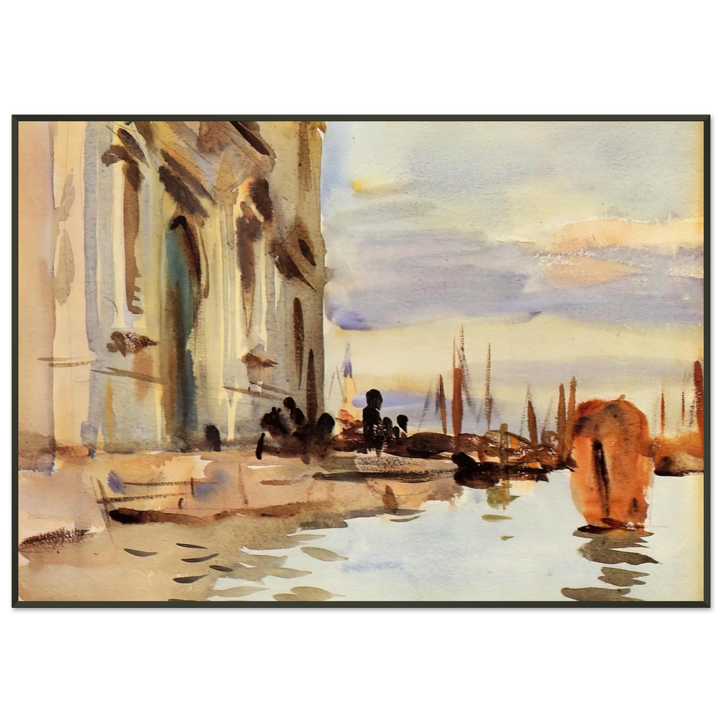 John Singer Sargent  Spirito Santo Saattera Framed Art Print  - Aluminum Frame - 21x29.7 cm / 8x12"