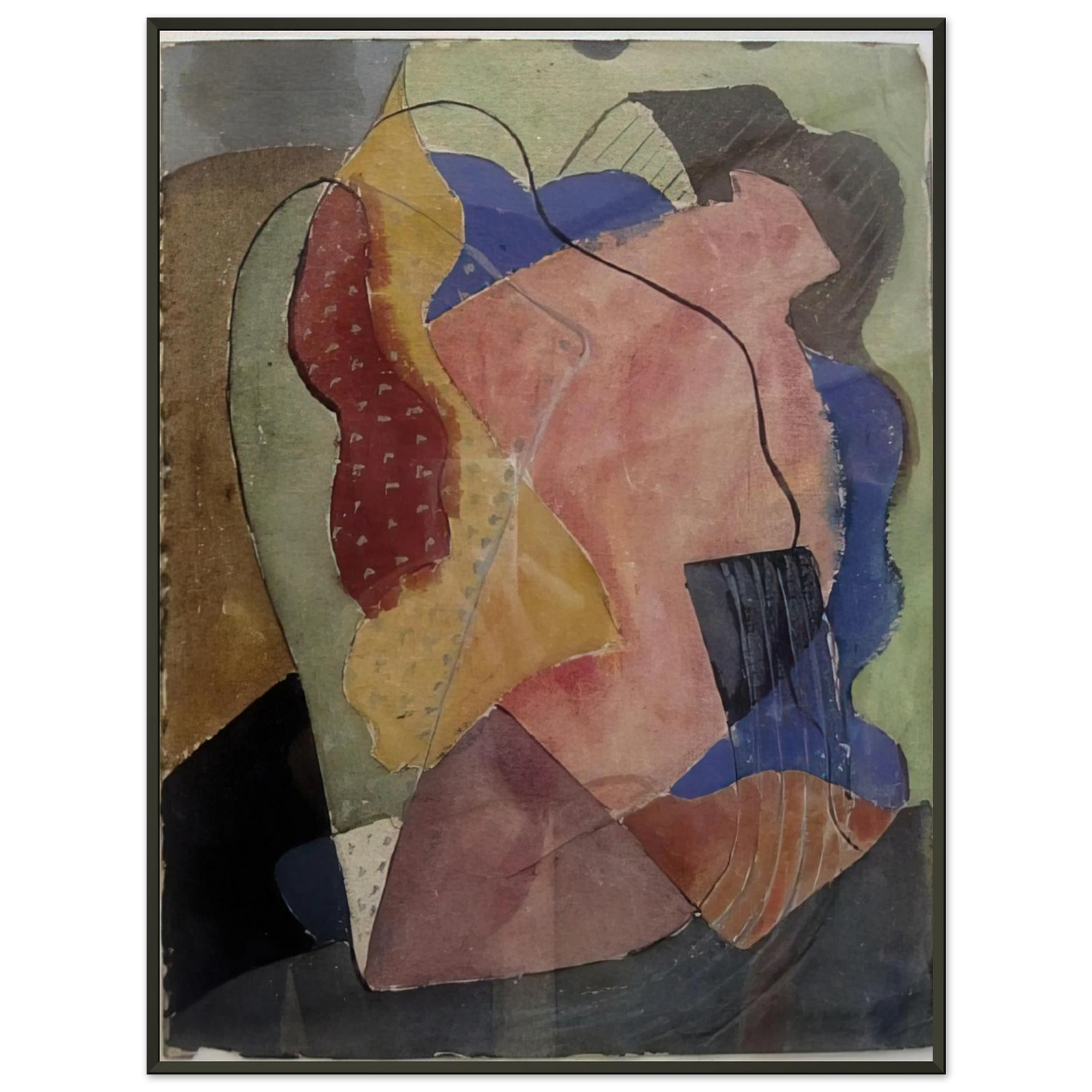 John Ferren St Tropez Abstract 1929 Framed Art Print - Aluminum Frame - 60x80 cm / 24x32 inches
