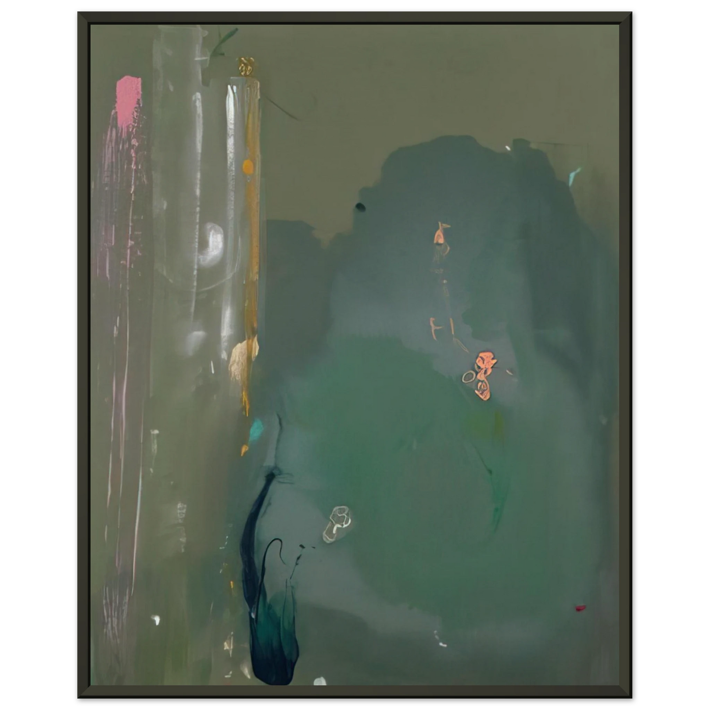 Helen Frankenthaler  Cote d Argent  1980 Framed Art Print  - Aluminum Frame - 70x100 cm / 28x40 inches