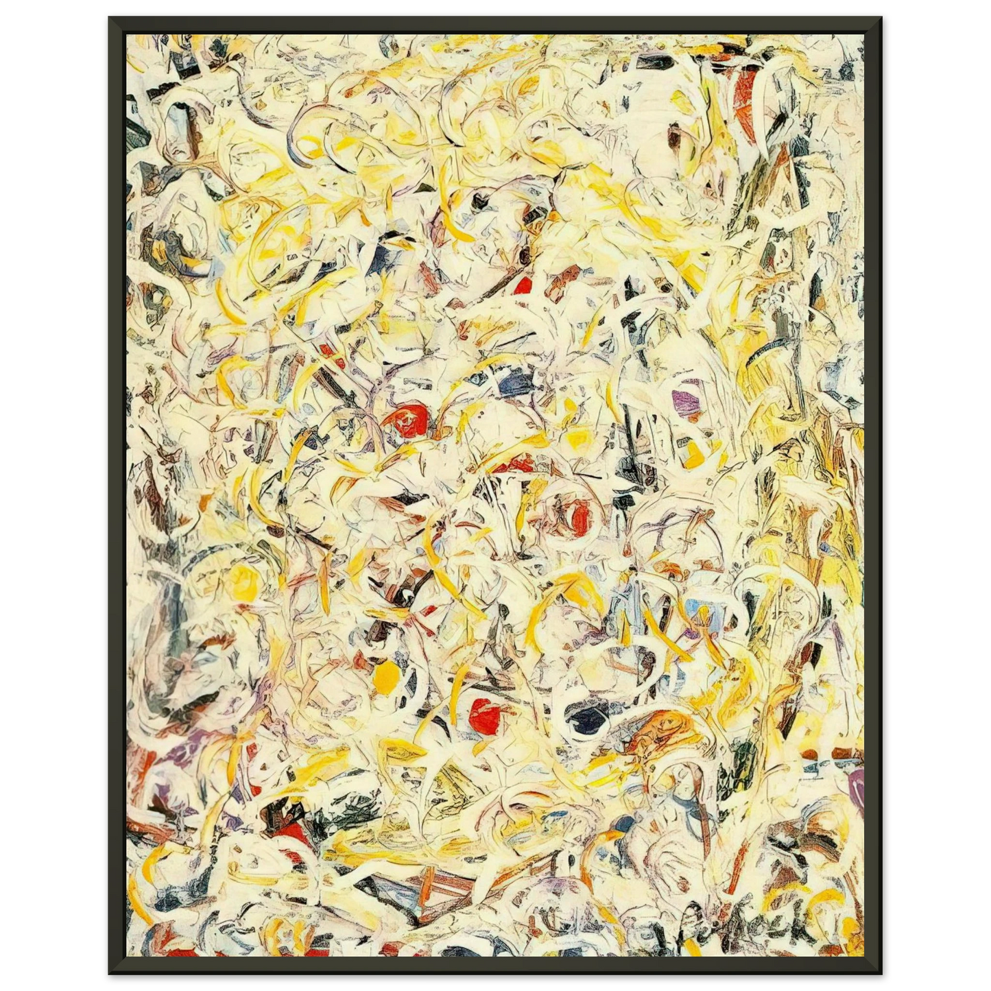 Jackson Pollock SHIMMERING SUBSTANCE 1946 1 Framed Art Print - Aluminum Frame - 40x50 cm / 16x20 inches