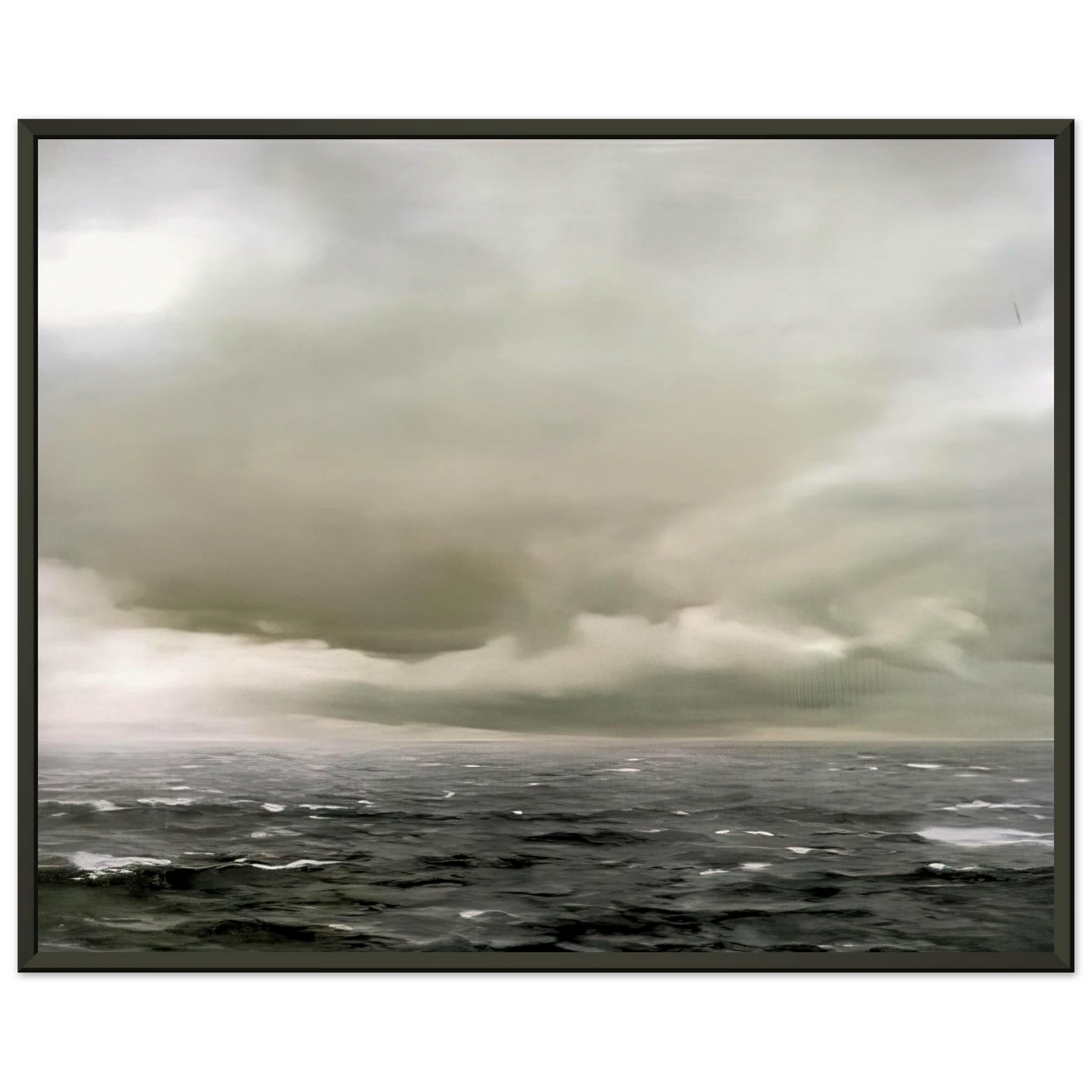Gerhard Richter SEASCAPE CLOUDY Framed Art Print - Aluminum Frame - 40x50 cm / 16x20 inches