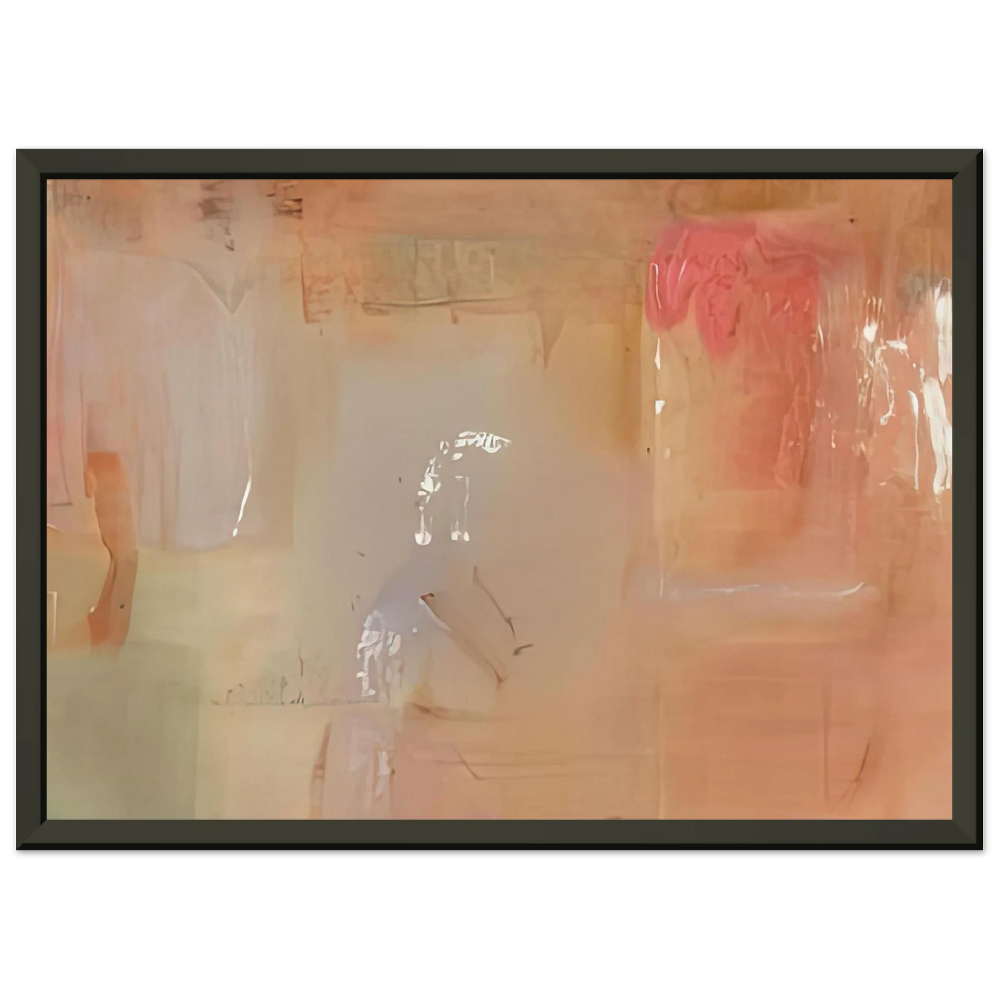 Helen Frankenthaler  Feather 1979 Framed Art Print  - Aluminum Frame - 70x100 cm / 28x40 inches