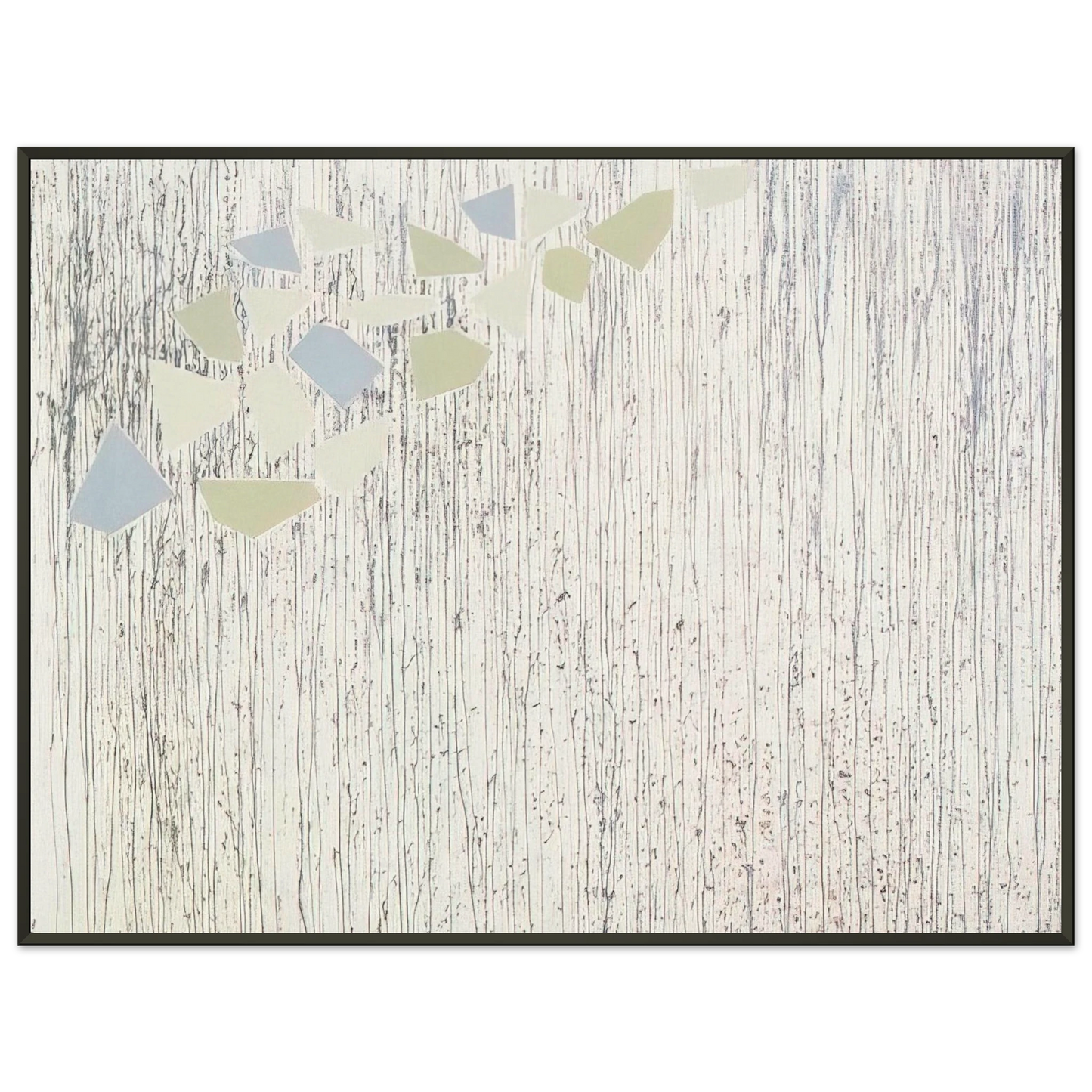 Robert Goodnough Pale colors on runs Abstract Expressionism Framed Art Print - Aluminum Frame - 60x80 cm / 24x32 inches