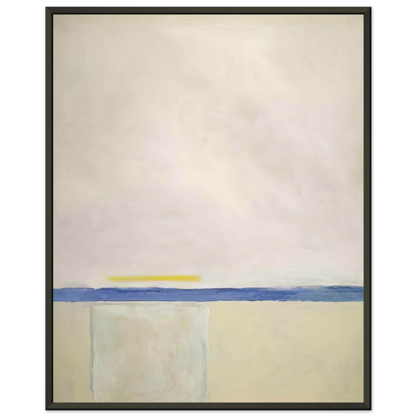 Theodoros Stamos Low White Sun Box 1965 Framed Art Print - Aluminum Frame - 60x80 cm / 24x32 inches