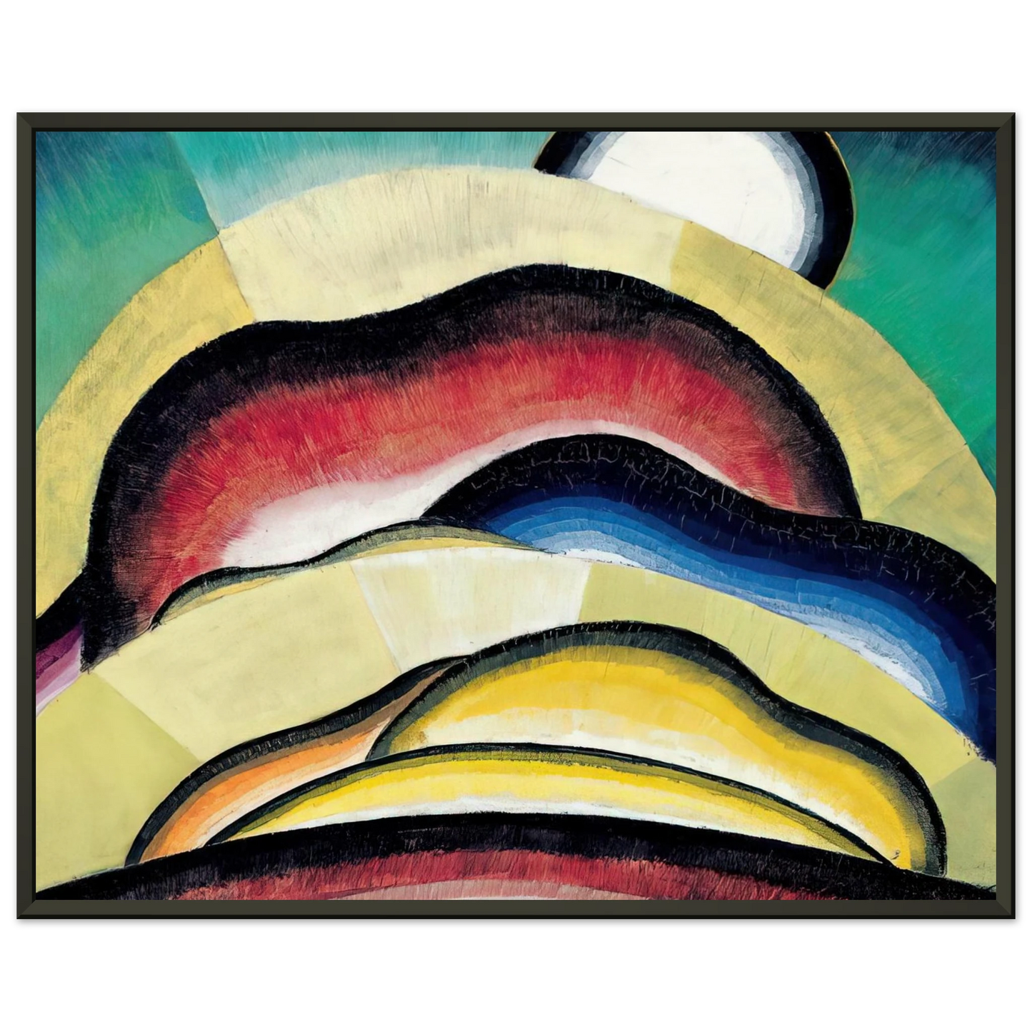 Arthur Dove Sunrise 1924 Framed Art Print - Aluminum Frame - 60x80 cm / 24x32 inches