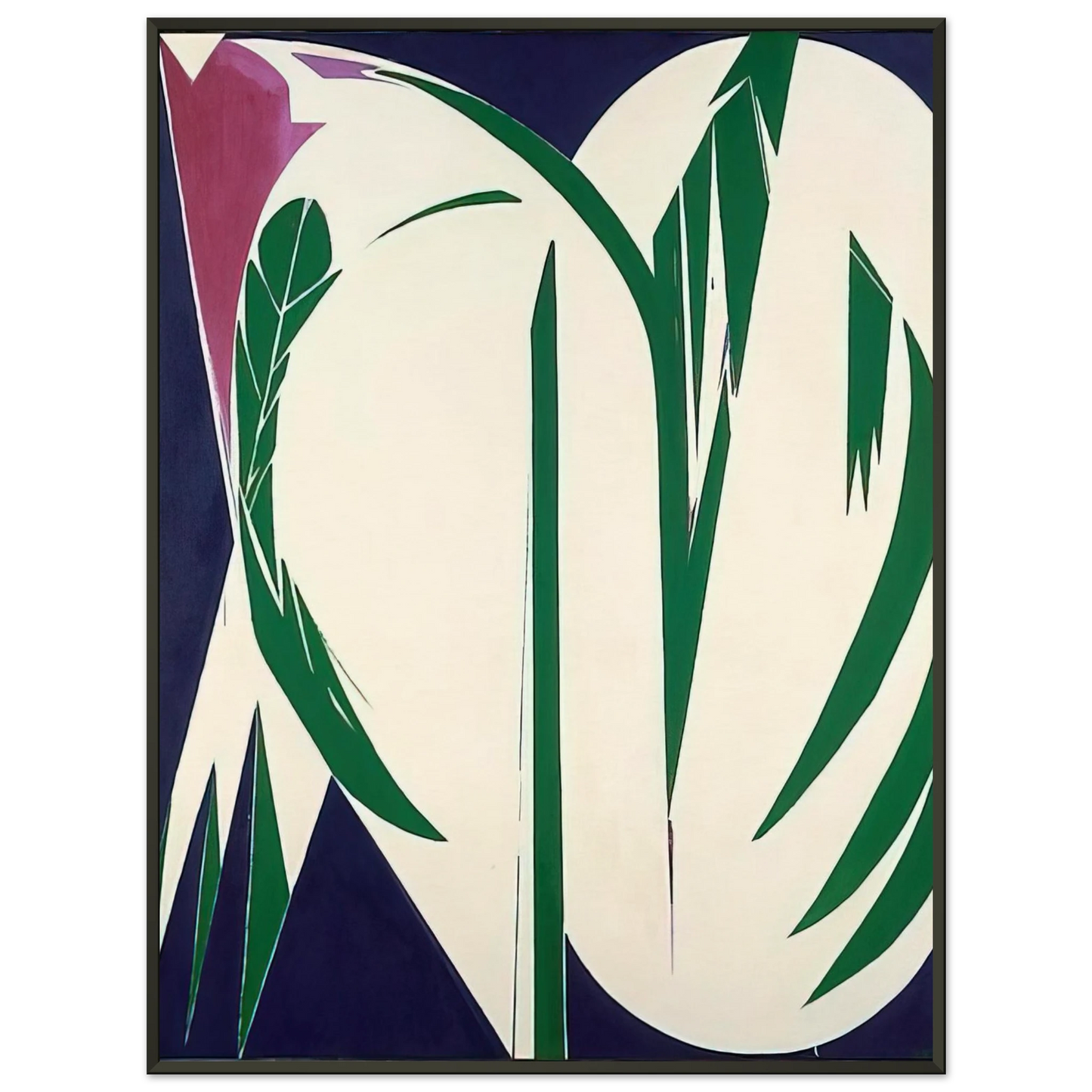 Lee Krasner Rising Green Framed Art Print - Aluminum Frame - 40x50 cm / 16x20 inches