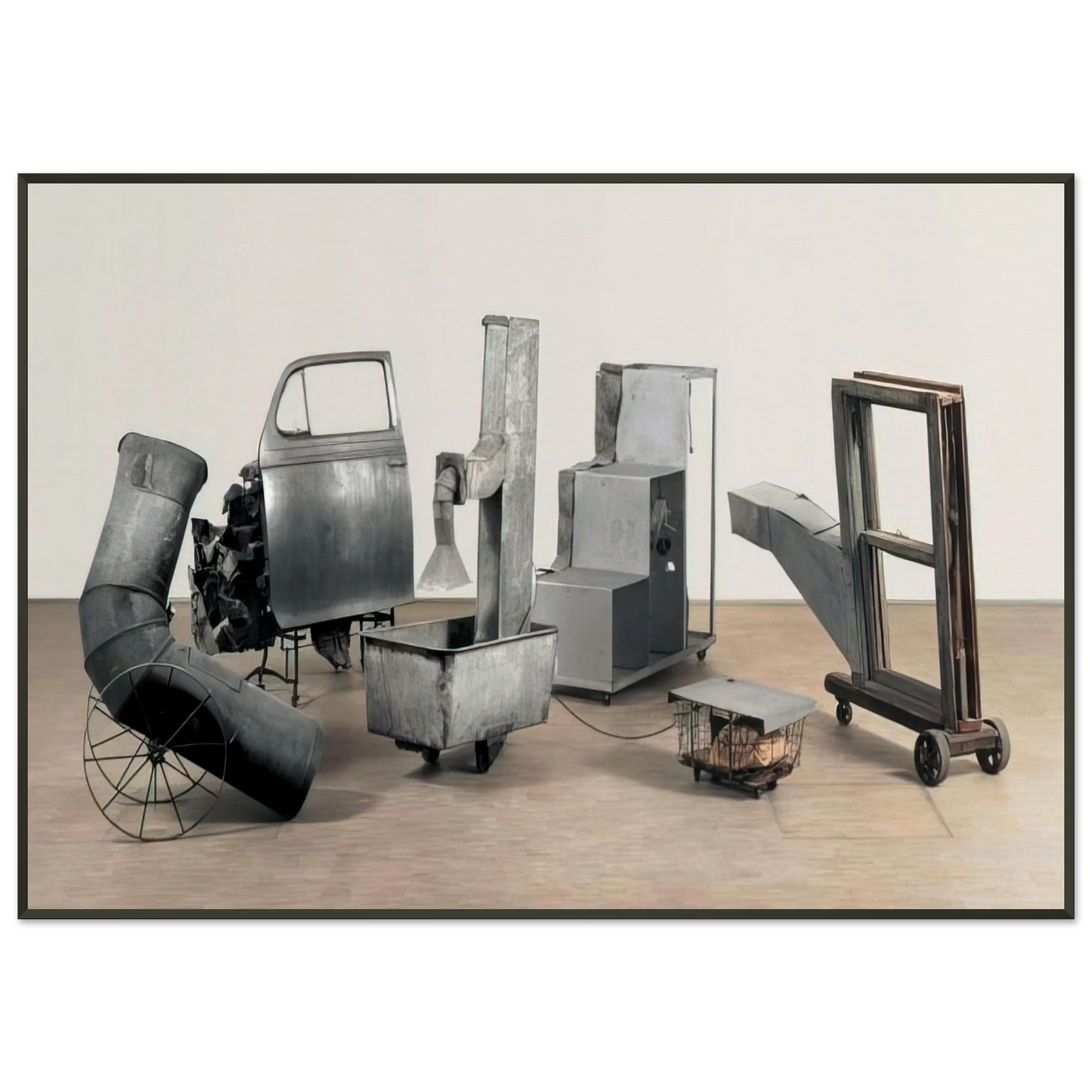Robert Rauschenberg ORACLE 1965 Framed Art Print - Aluminum Frame - 21x29.7 cm / 8x12"