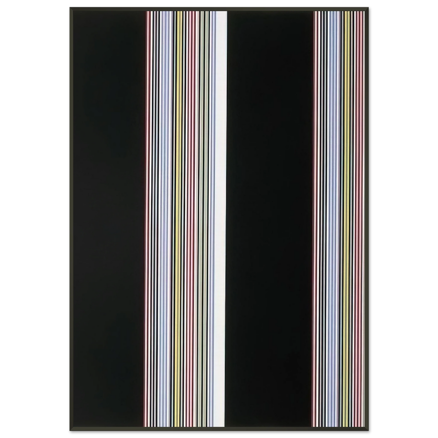 Gene Davis Smithsonian Resident Associates Program 1985 20th Anniversary Poster 1985 Framed Art Print - Aluminum Frame - 21x29.7 cm / 8x12"
