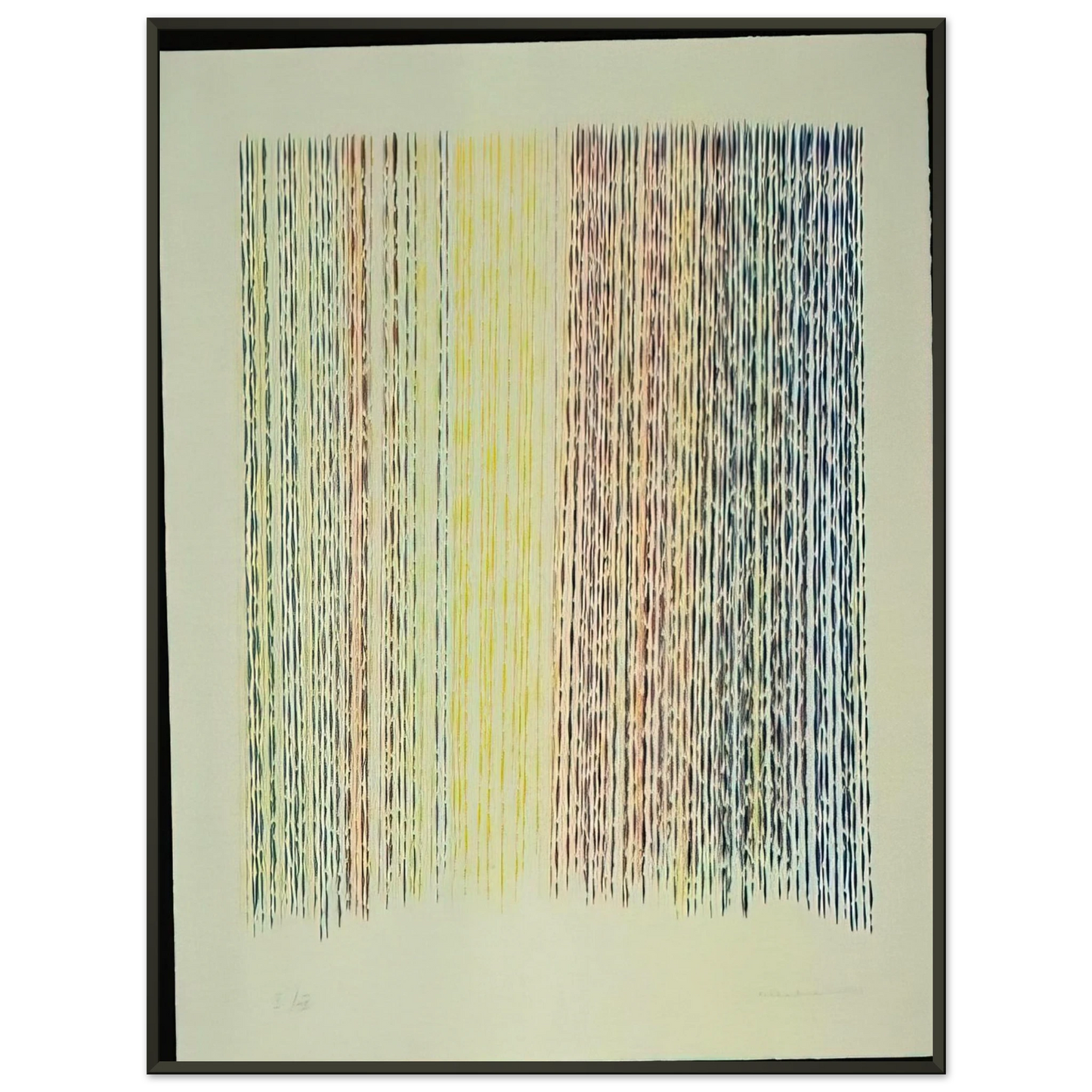 Piero Dorazio Paplito della Luce 1983 Framed Art Print - Aluminum Frame - 40x50 cm / 16x20 inches