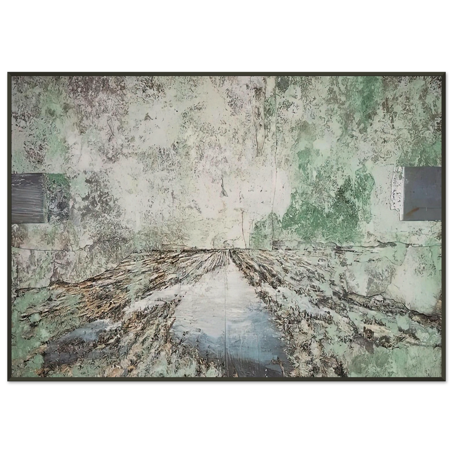 Anselm Kiefer THE LAND OF THE TWO RIVERS ZWEISTROMLAND 1995 Framed Art Print - Aluminum Frame - 21x29.7 cm / 8x12"