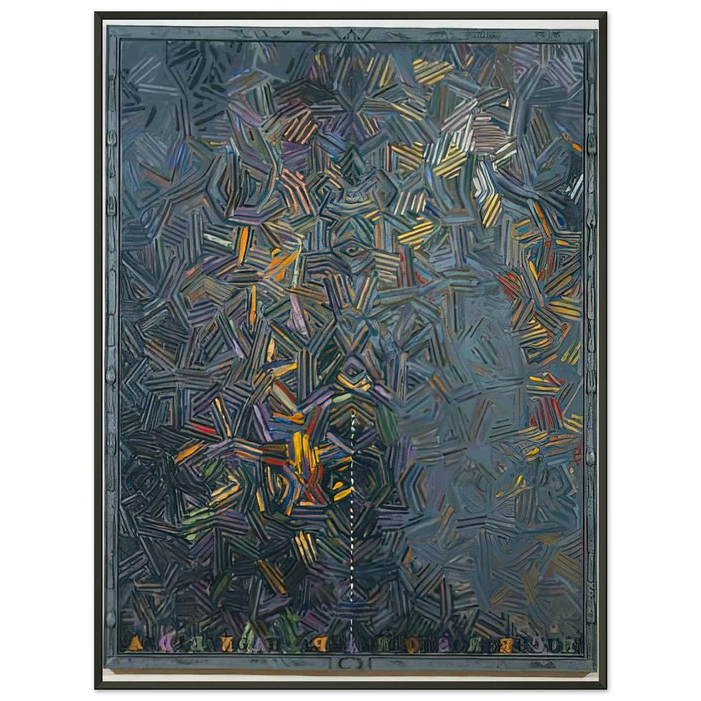 Jasper Johns DANCERS ON A PLANE 1981 Framed Art Print - Aluminum Frame - 70x100 cm / 28x40 inches