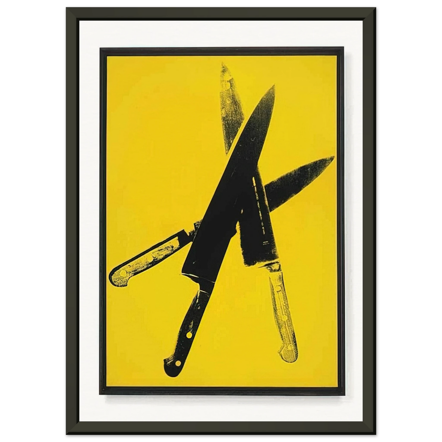 Andy Warhol Knives Framed Art Print - Aluminum Frame - 60x80 cm / 24x32 inches