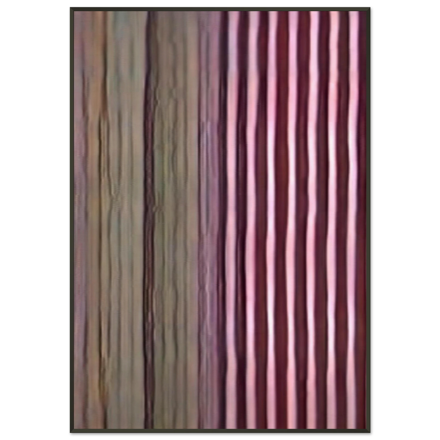 Gene Davis  Firecracker  1968 Framed Art Print  - Aluminum Frame - 21x29.7 cm / 8x12"
