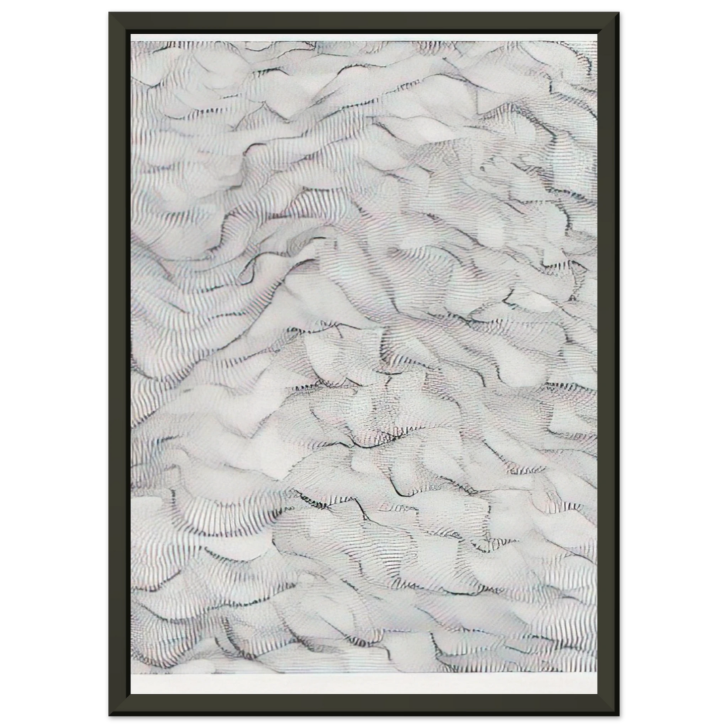 Dadamaino Il movimento delle cose 1996 Framed Art Print - Aluminum Frame - 40x50 cm / 16x20 inches