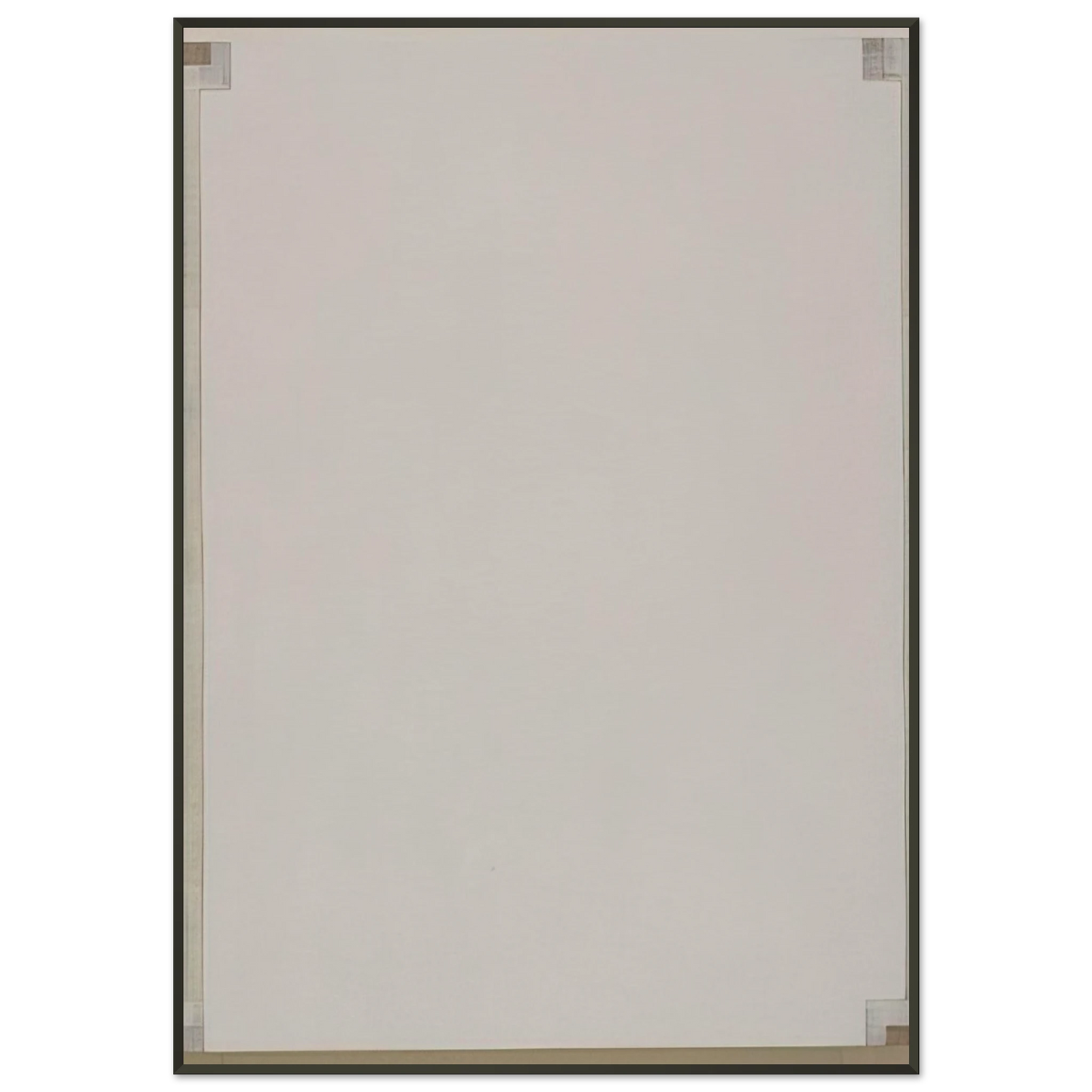 Robert Ryman Record 1983 Framed Art Print - Aluminum Frame - 21x29.7 cm / 8x12"