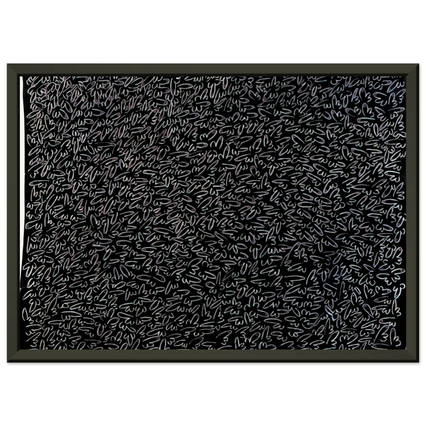 Keith Haring UNTITLED 1979 0 Framed Art Print - Aluminum Frame - 60x80 cm / 24x32 inches
