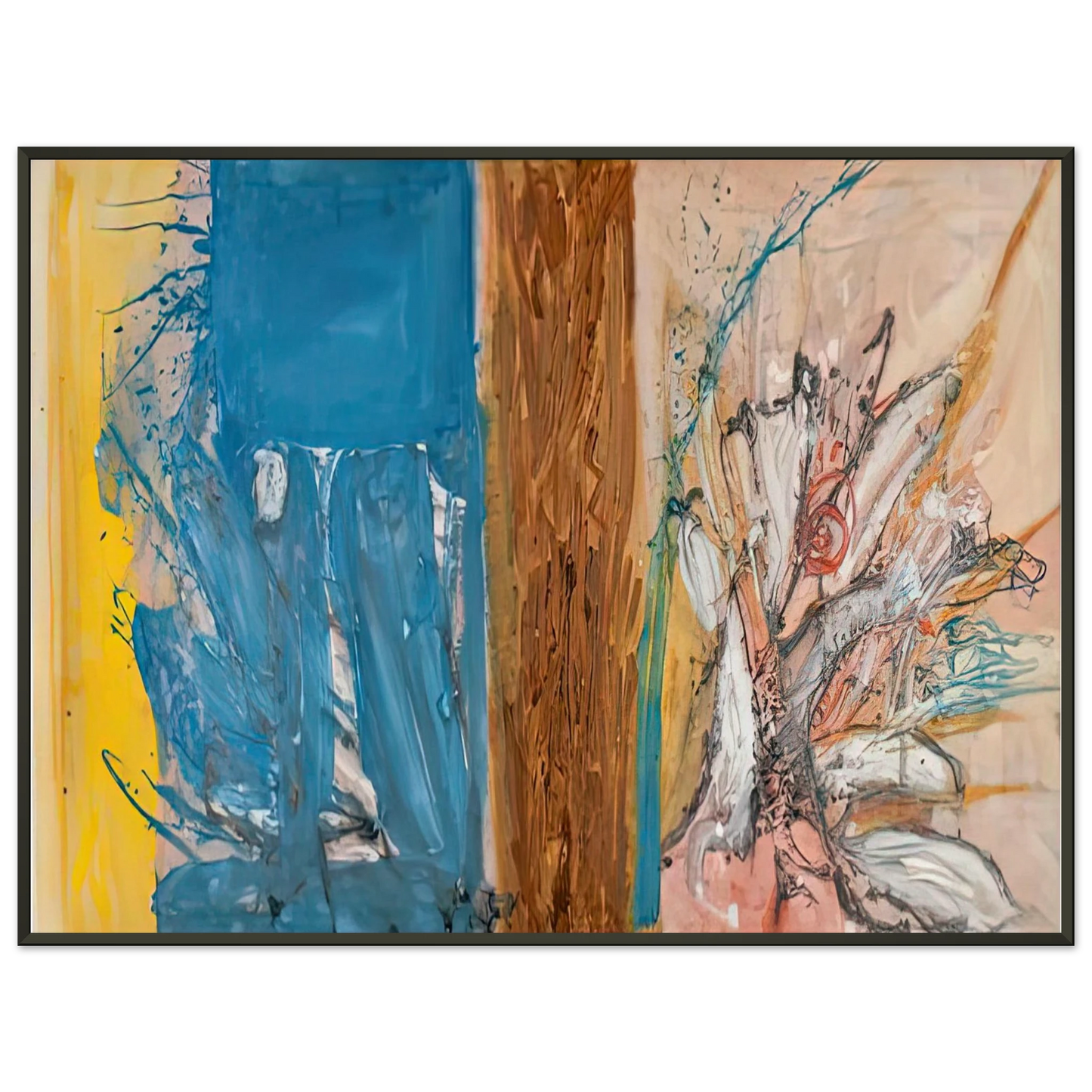 Helen Frankenthaler The Facade 1954 Framed Art Print - Aluminum Frame - 60x80 cm / 24x32 inches