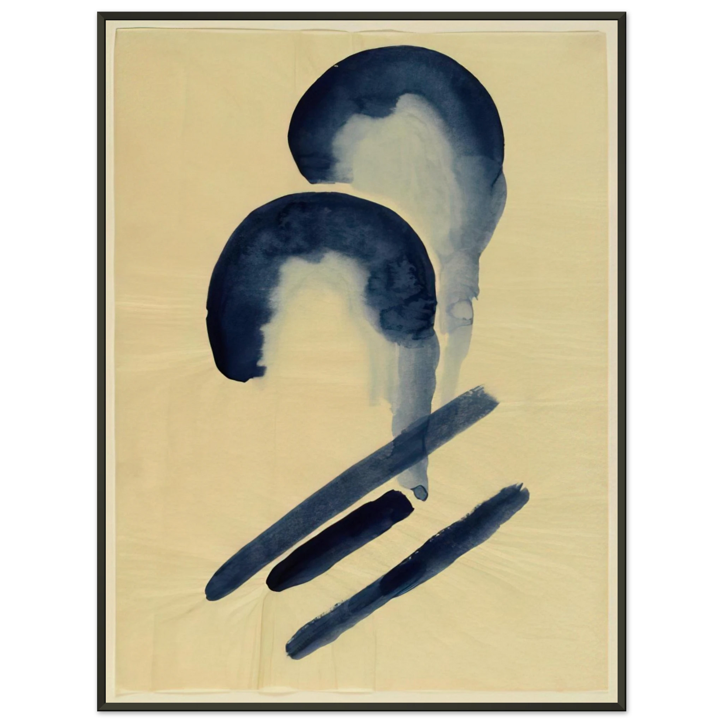 Georgia OKeeffe Blue04 Framed Art Print - Aluminum Frame - 70x100 cm / 28x40 inches