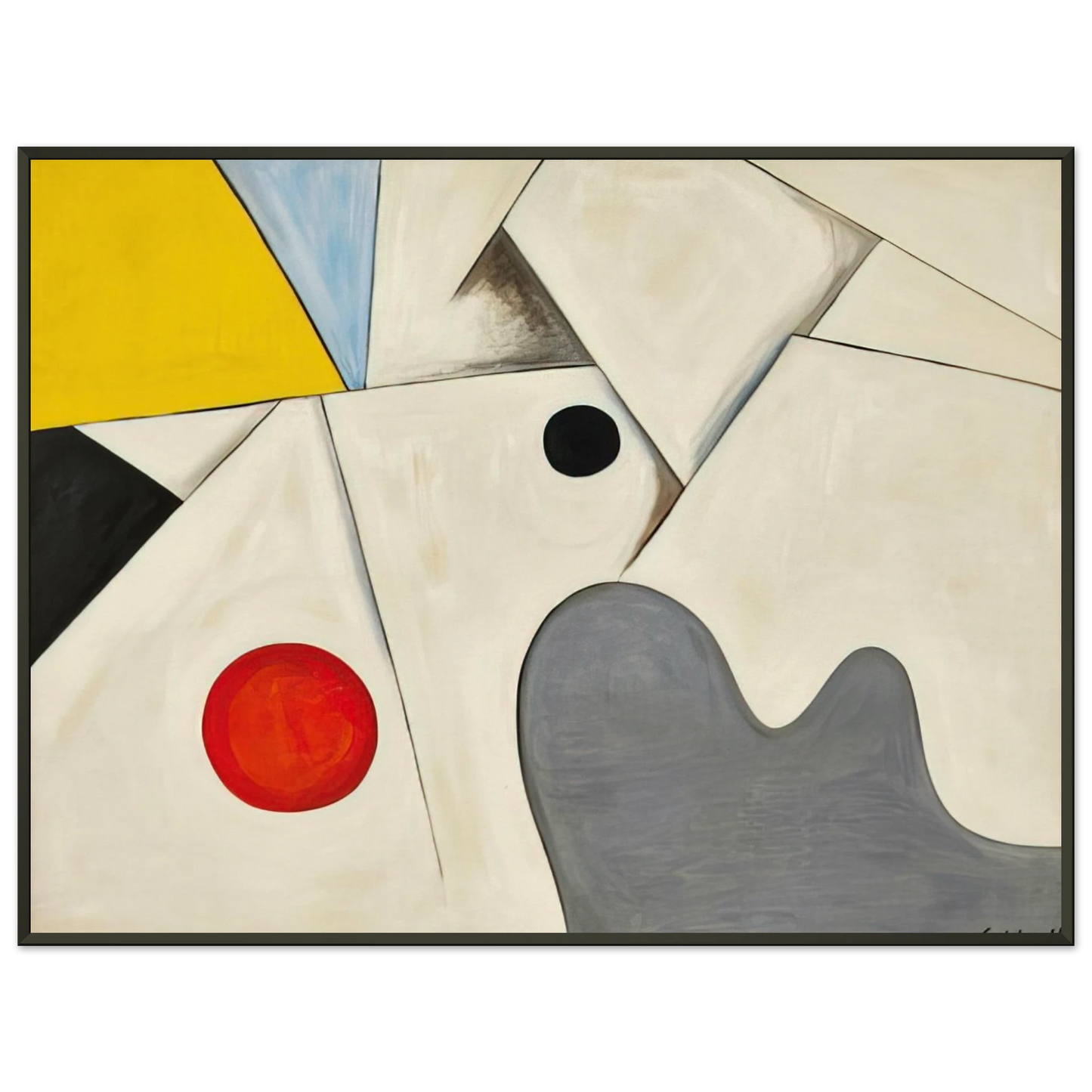 Alexander Calder WHITE FIELDS 1955 Framed Art Print - Aluminum Frame - 60x80 cm / 24x32 inches