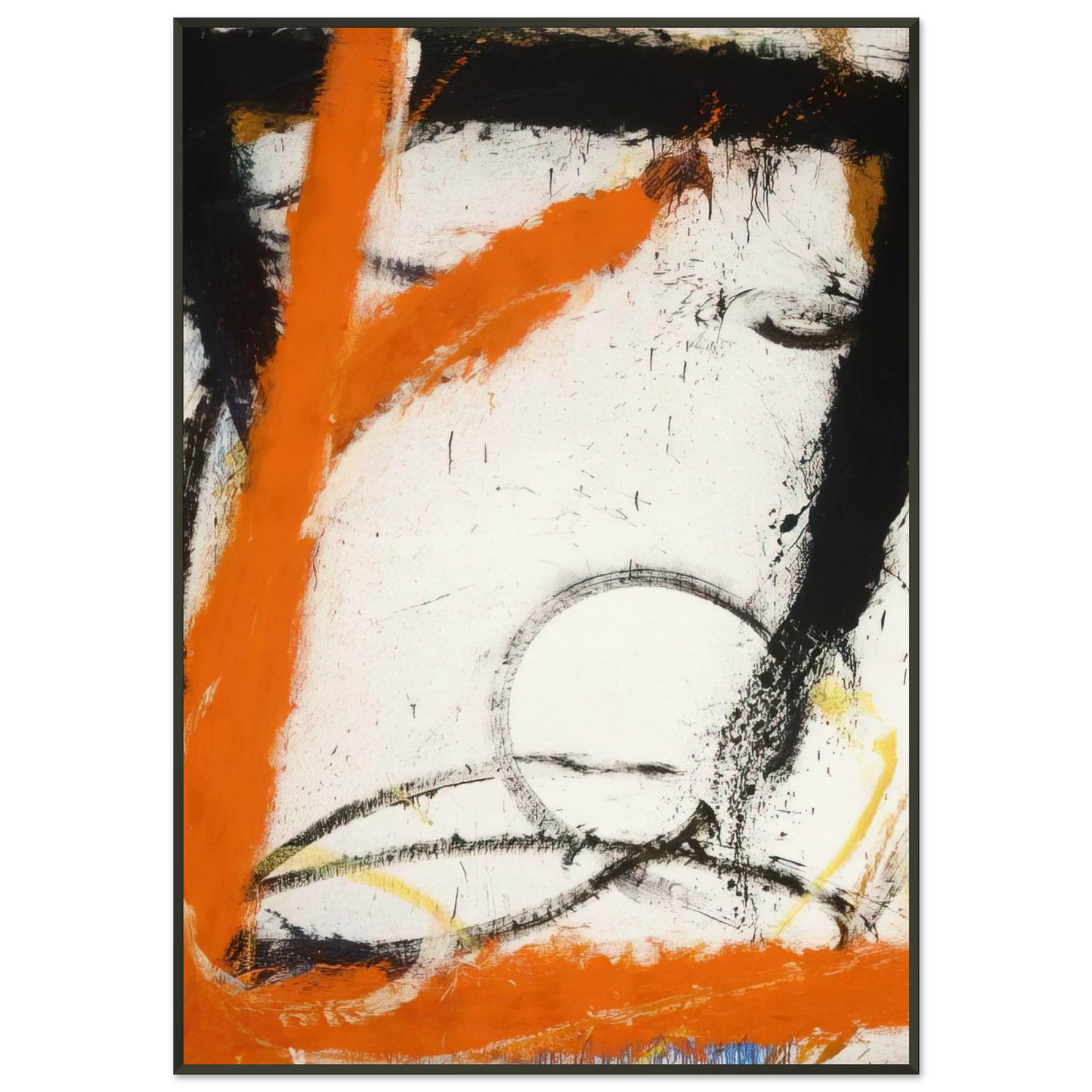 Norman Bluhm Waterloo 1965 Framed Art Print - Aluminum Frame - 21x29.7 cm / 8x12"