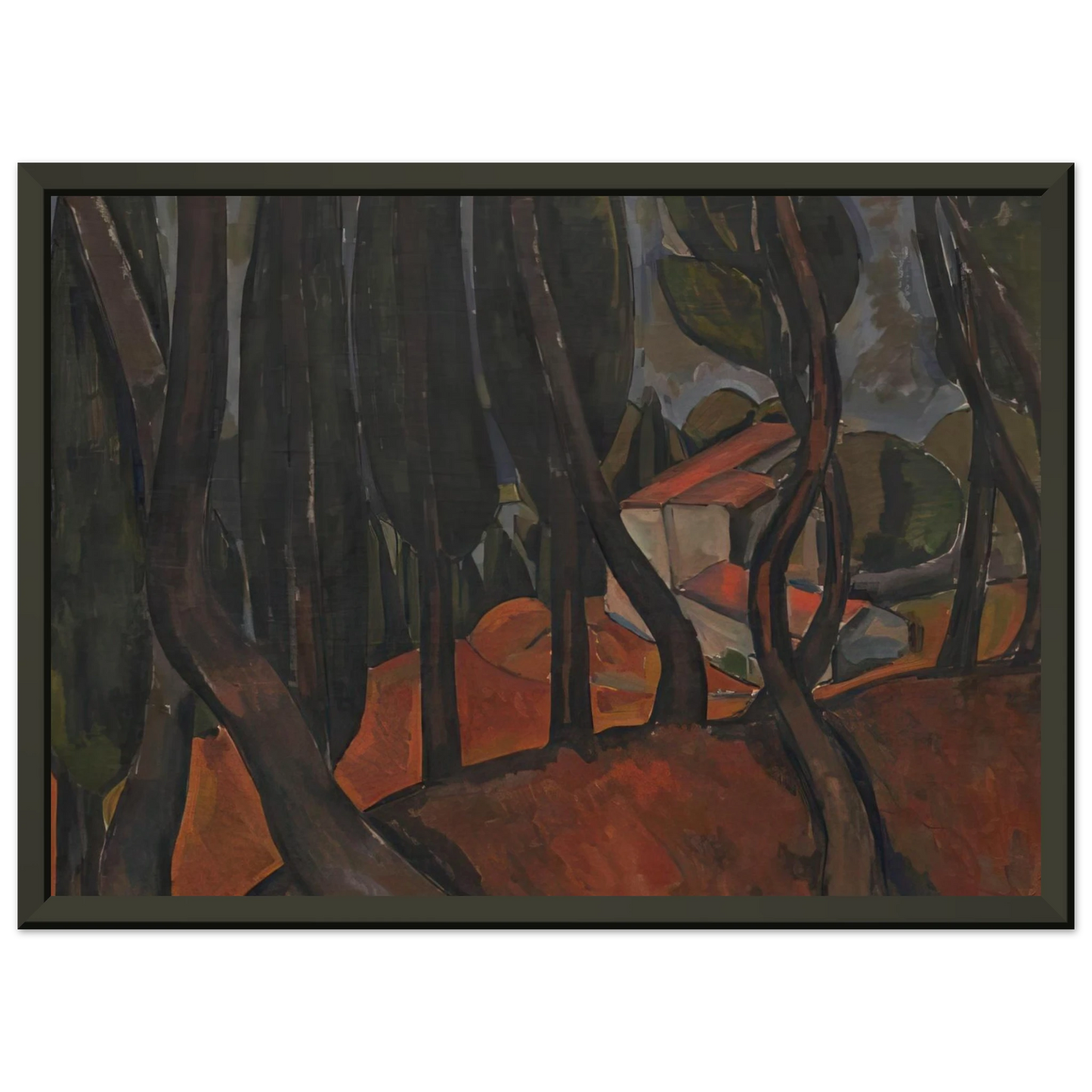 Andre Derain FOREST AT MARTIGUES Framed Art Print - Aluminum Frame - 60x80 cm / 24x32 inches