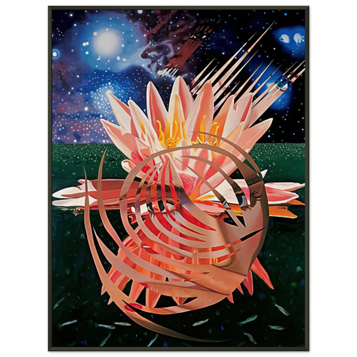 James Rosenquist Welcome to the Water Planet Framed Art Print - Aluminum Frame - 70x100 cm / 28x40 inches