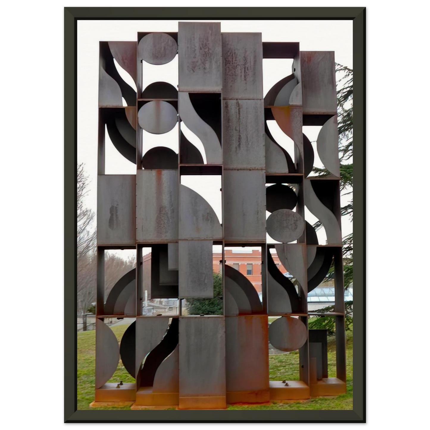 Louise Nevelson ATMOSPHERE AND ENVIRONMENT X 1969 Framed Art Print - Aluminum Frame - 60x80 cm / 24x32 inches