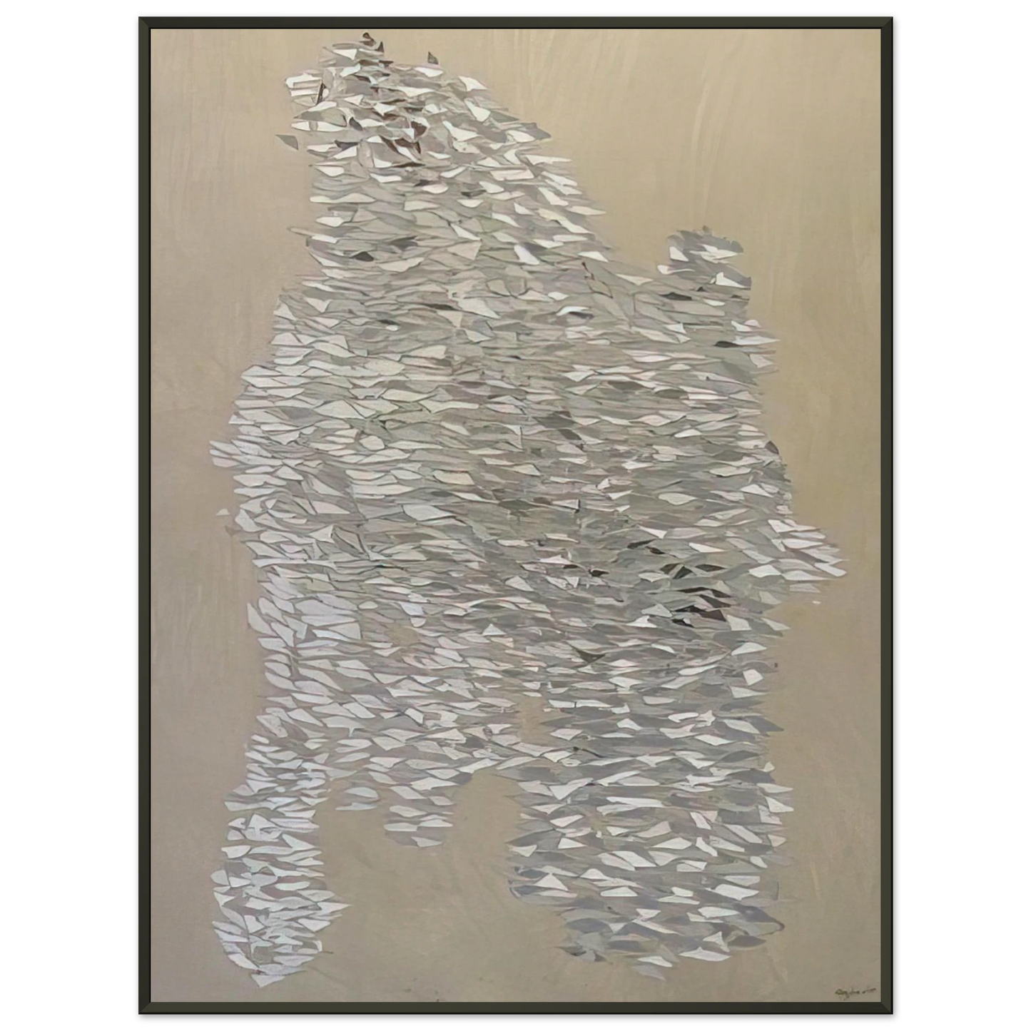 Robert Goodnough Impact 1971 Framed Art Print - Aluminum Frame - 40x50 cm / 16x20 inches