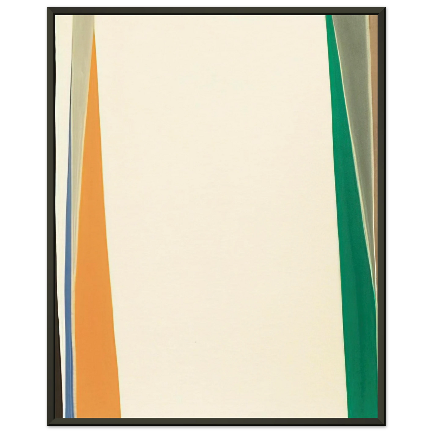Larry Zox Open White Center 1974 Framed Art Print - Aluminum Frame - 40x50 cm / 16x20 inches