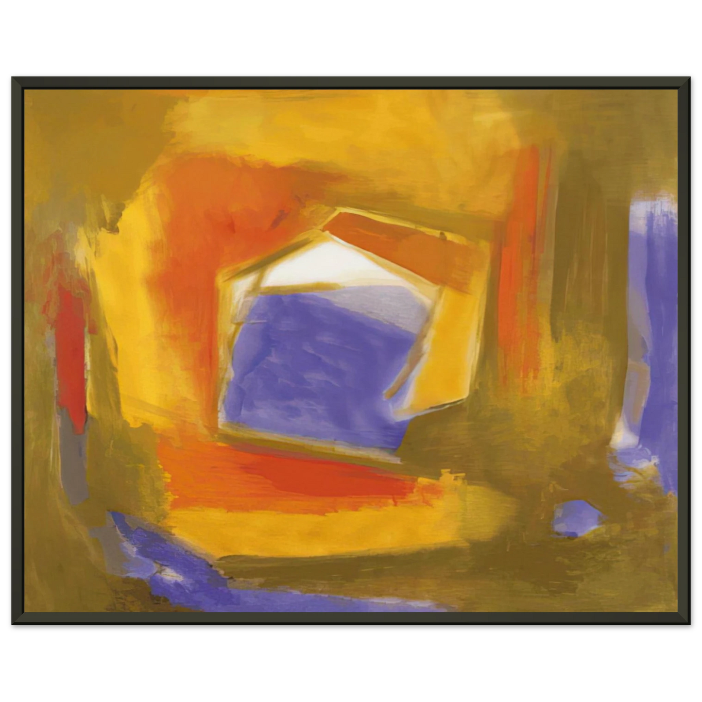Esteban Vicente UNTITLED 1990 Framed Art Print - Aluminum Frame - 60x80 cm / 24x32 inches