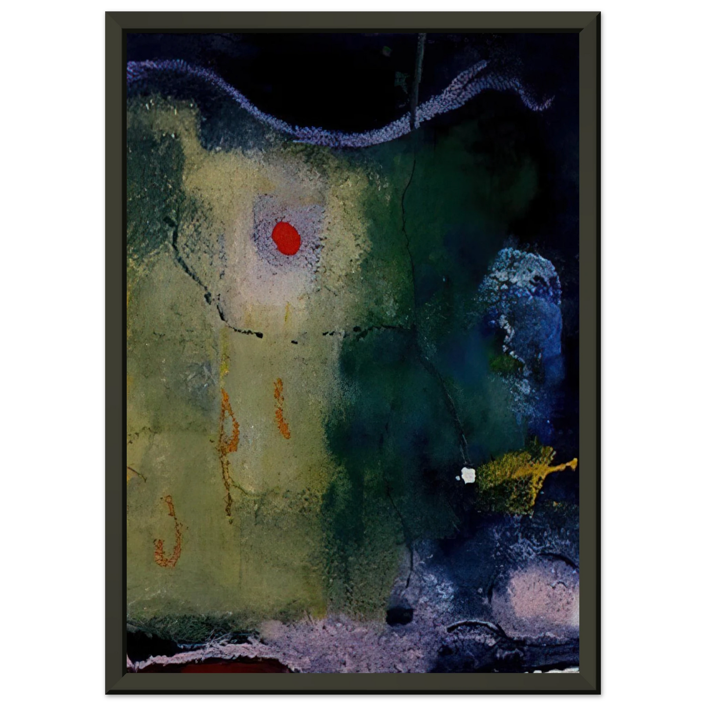 Helen Frankenthaler The Other Side of the Moon 1995 Framed Art Print - Aluminum Frame - 60x80 cm / 24x32 inches