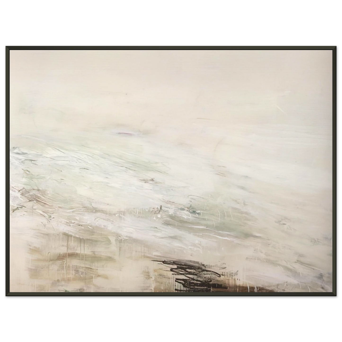 Cy Twombly Hero and Leandro A Painting in Four Parts Part II Framed Art Print - Aluminum Frame - 60x80 cm / 24x32 inches