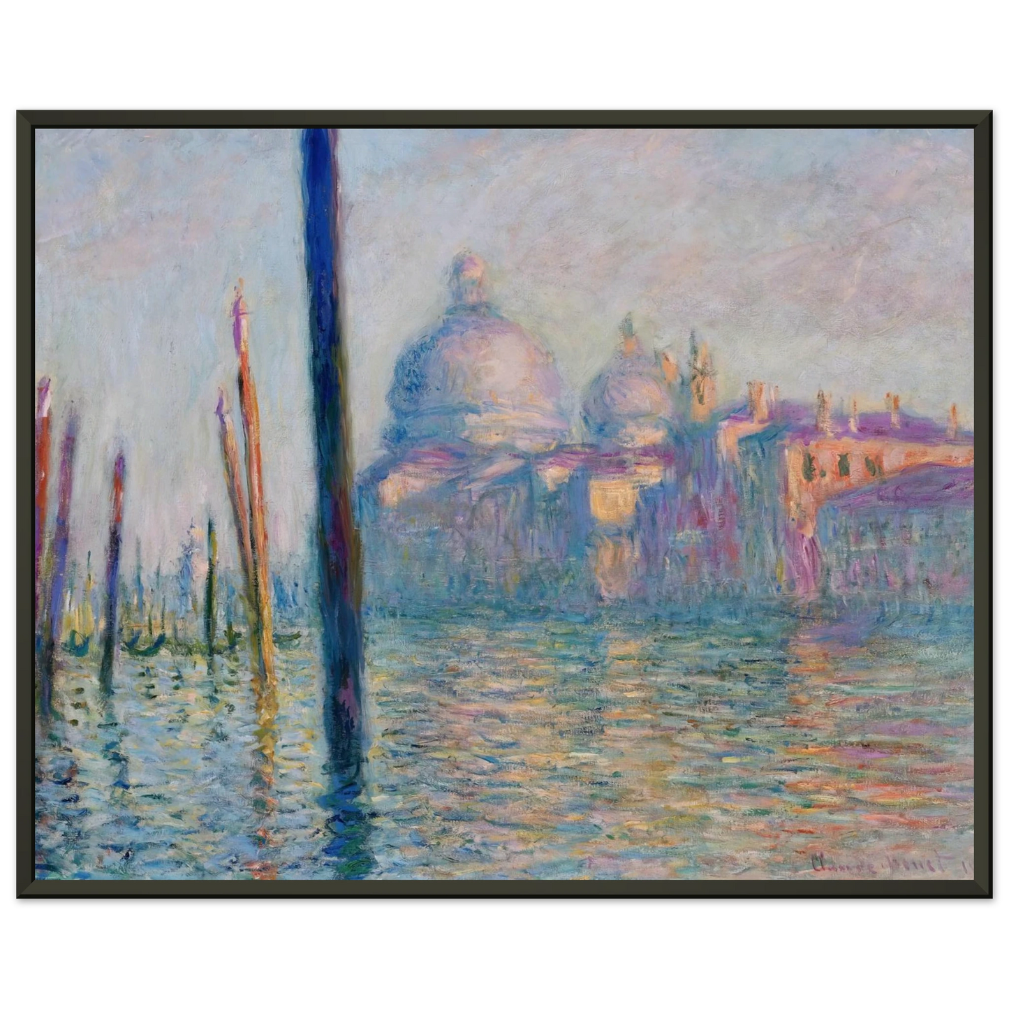 claude monet The Grand Canal in Venice 01 Framed Art Print - Aluminum Frame - 70x100 cm / 28x40 inches