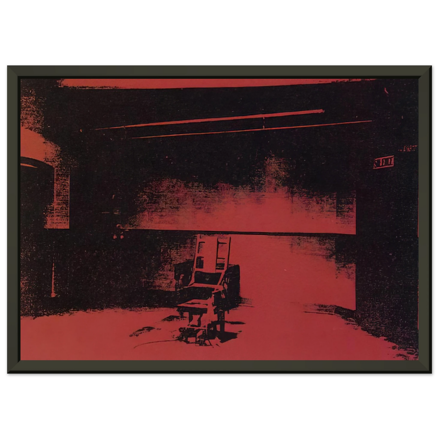 Andy Warhol Early electric chair Framed Art Print - Aluminum Frame - 70x100 cm / 28x40 inches