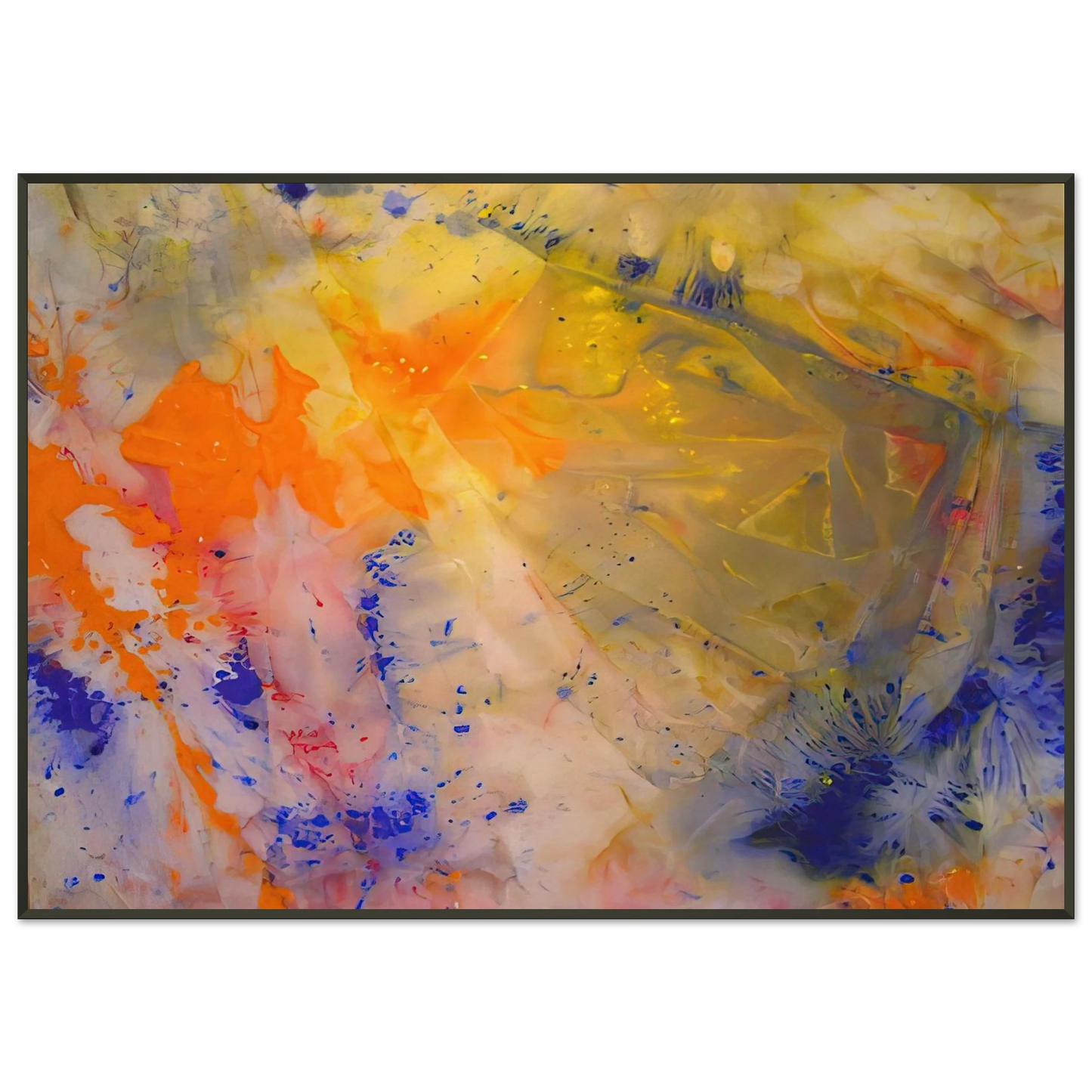 Sam Gilliam A Spring Thaw Framed Art Print - Aluminum Frame - 21x29.7 cm / 8x12"