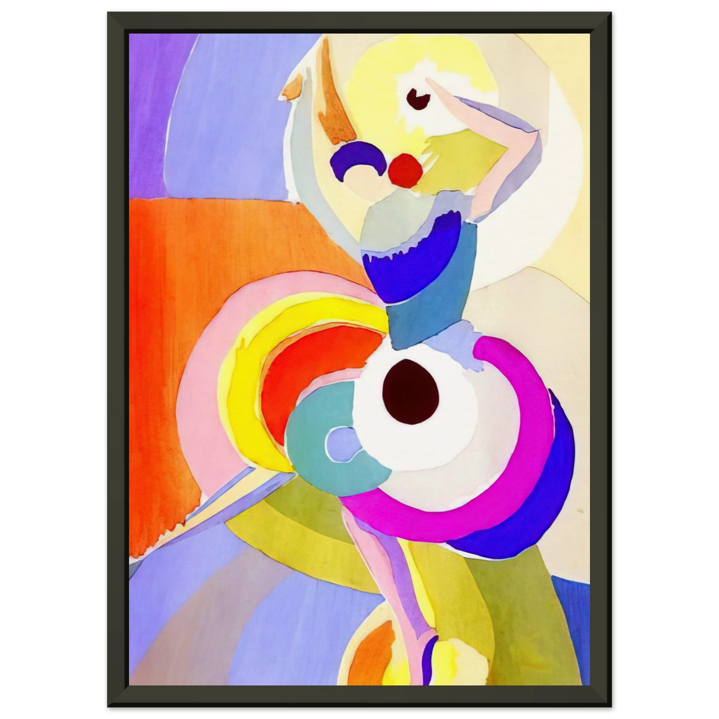Sonia Delaunay FLAMENCO DANCER Framed Art Print - Aluminum Frame - 60x80 cm / 24x32 inches