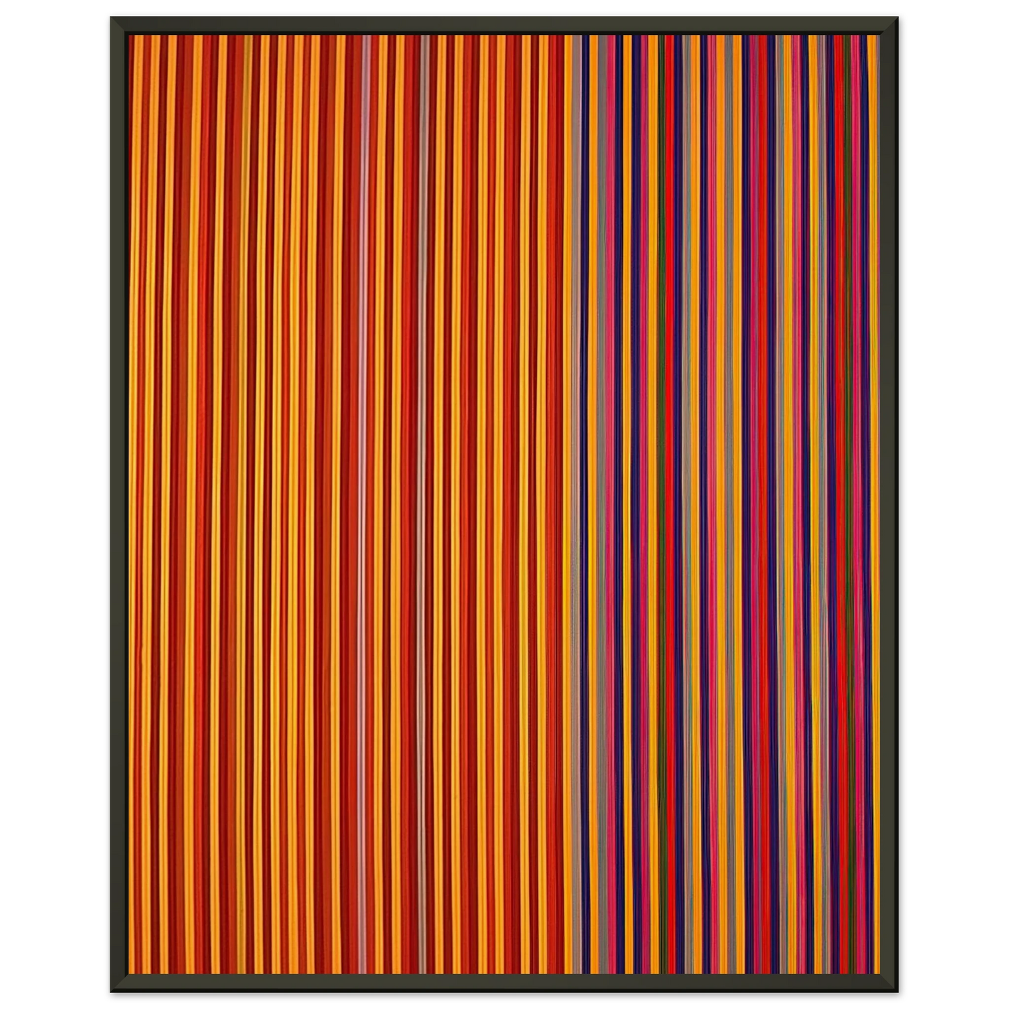 Gene Davis Equinox 1965 Framed Art Print - Aluminum Frame - 60x80 cm / 24x32 inches