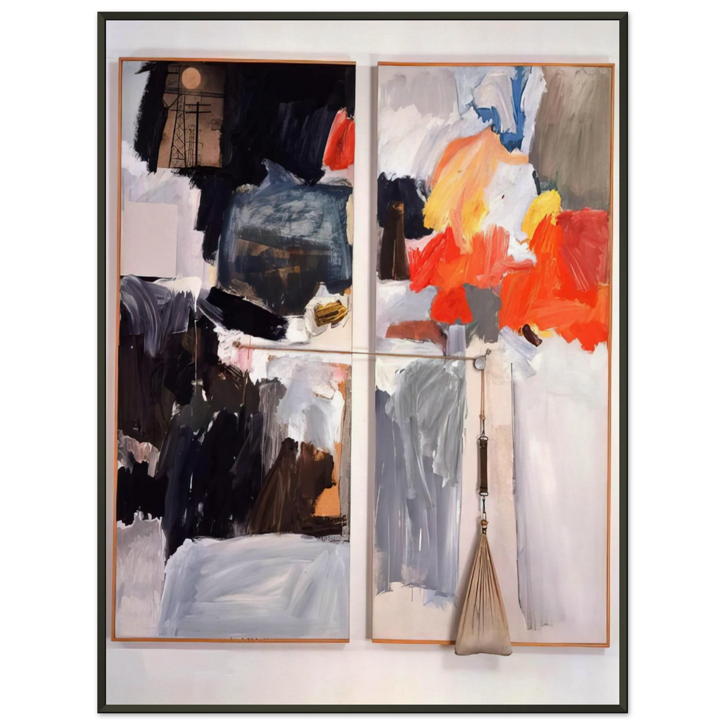 Robert Rauschenberg STUDIO PAINTING 1961 Framed Art Print - Aluminum Frame - 70x100 cm / 28x40 inches
